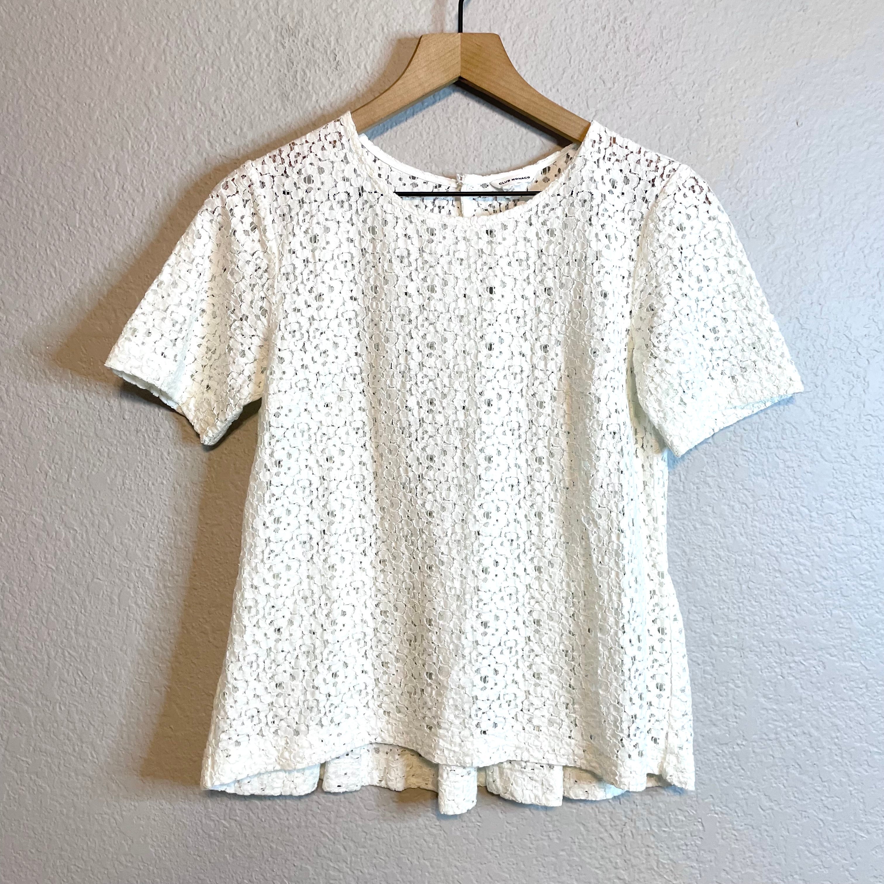 Lace Short Sleeve Top