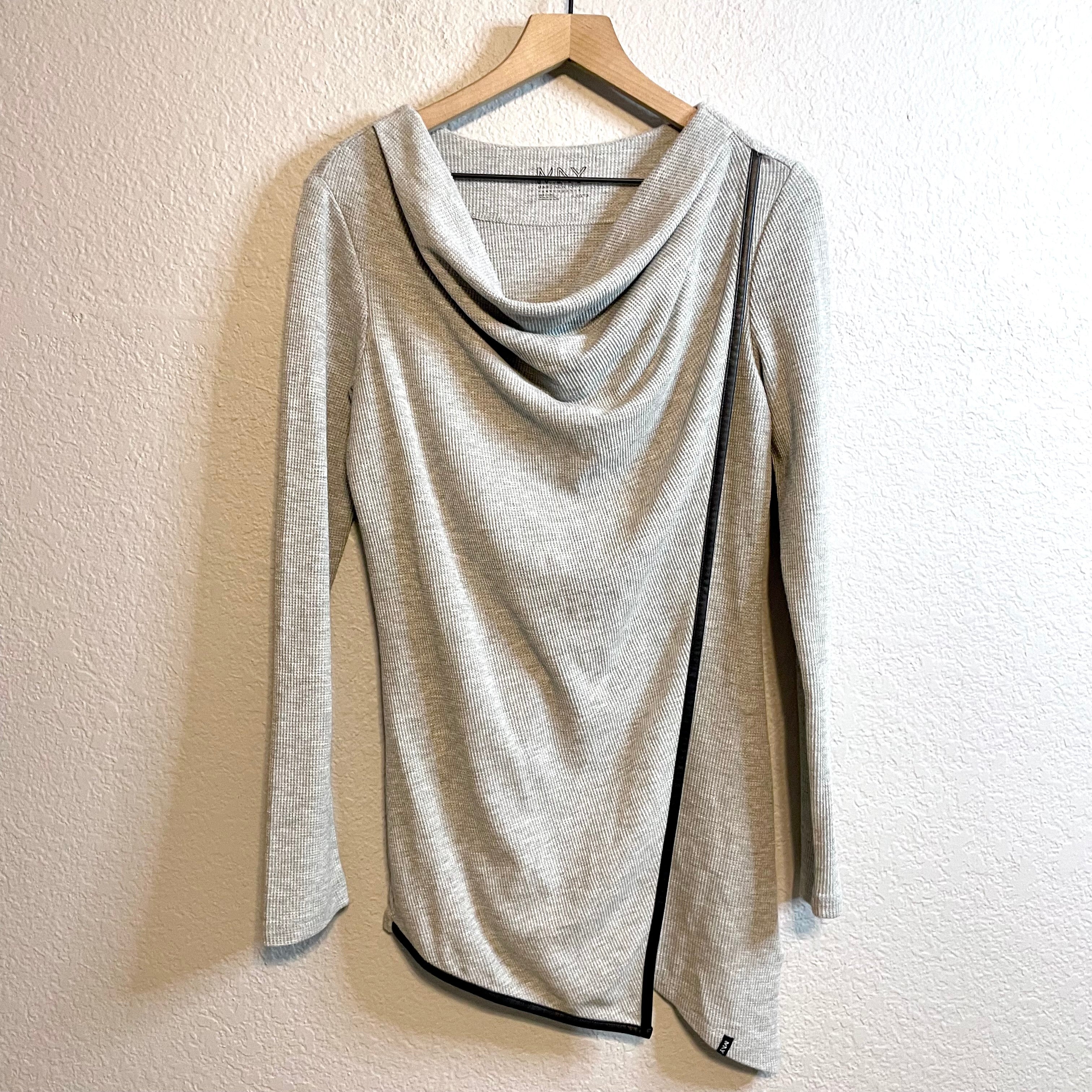 Draped Neck Thermal Top