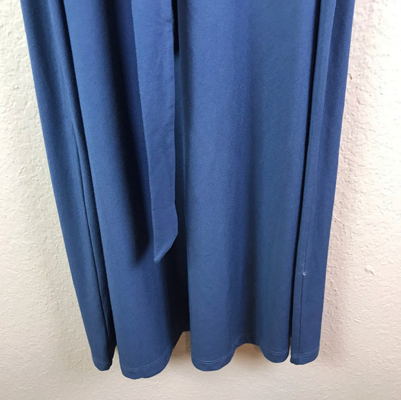 V-Neck Sash Jersey Knit Dress