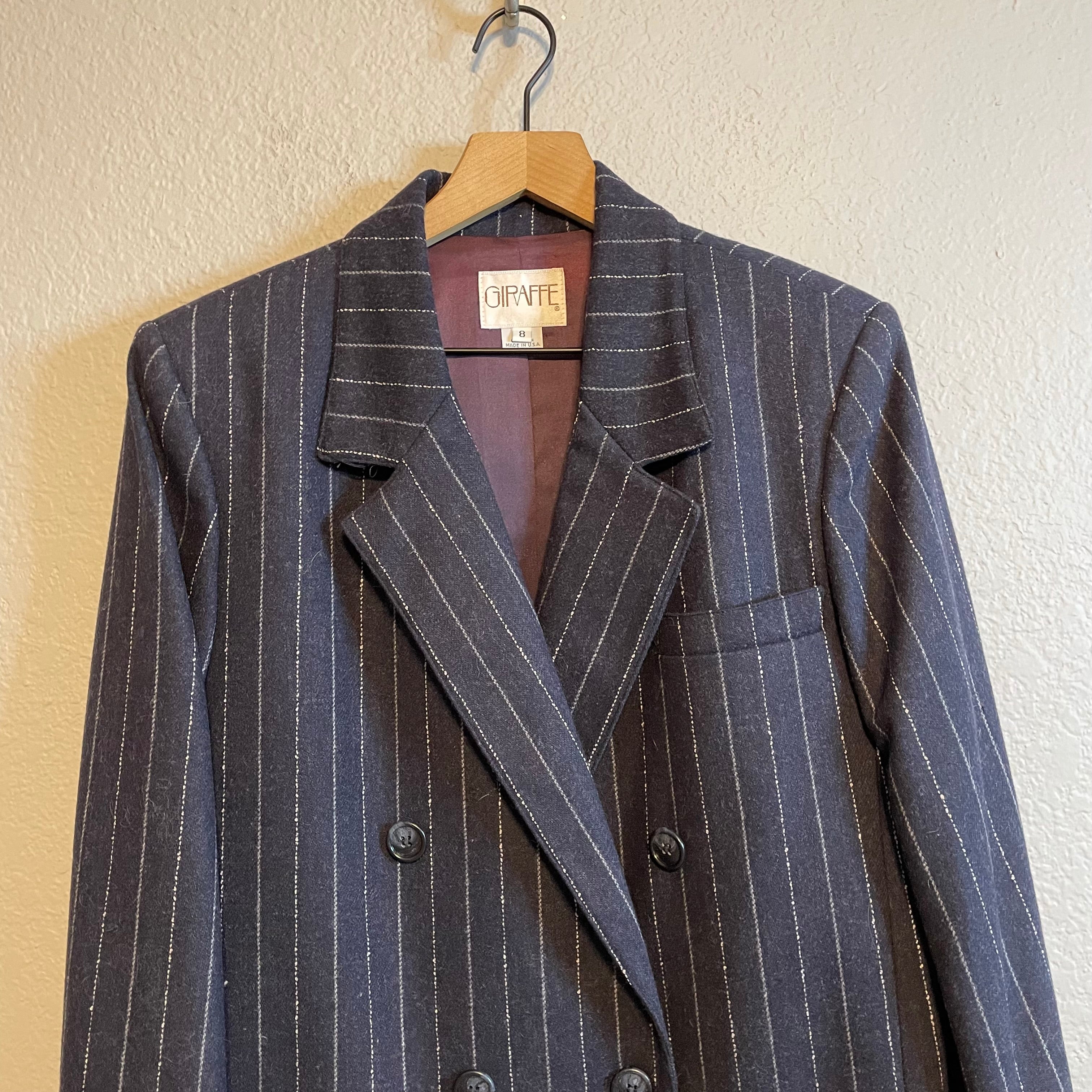 Pinstriped Blazer Jacket