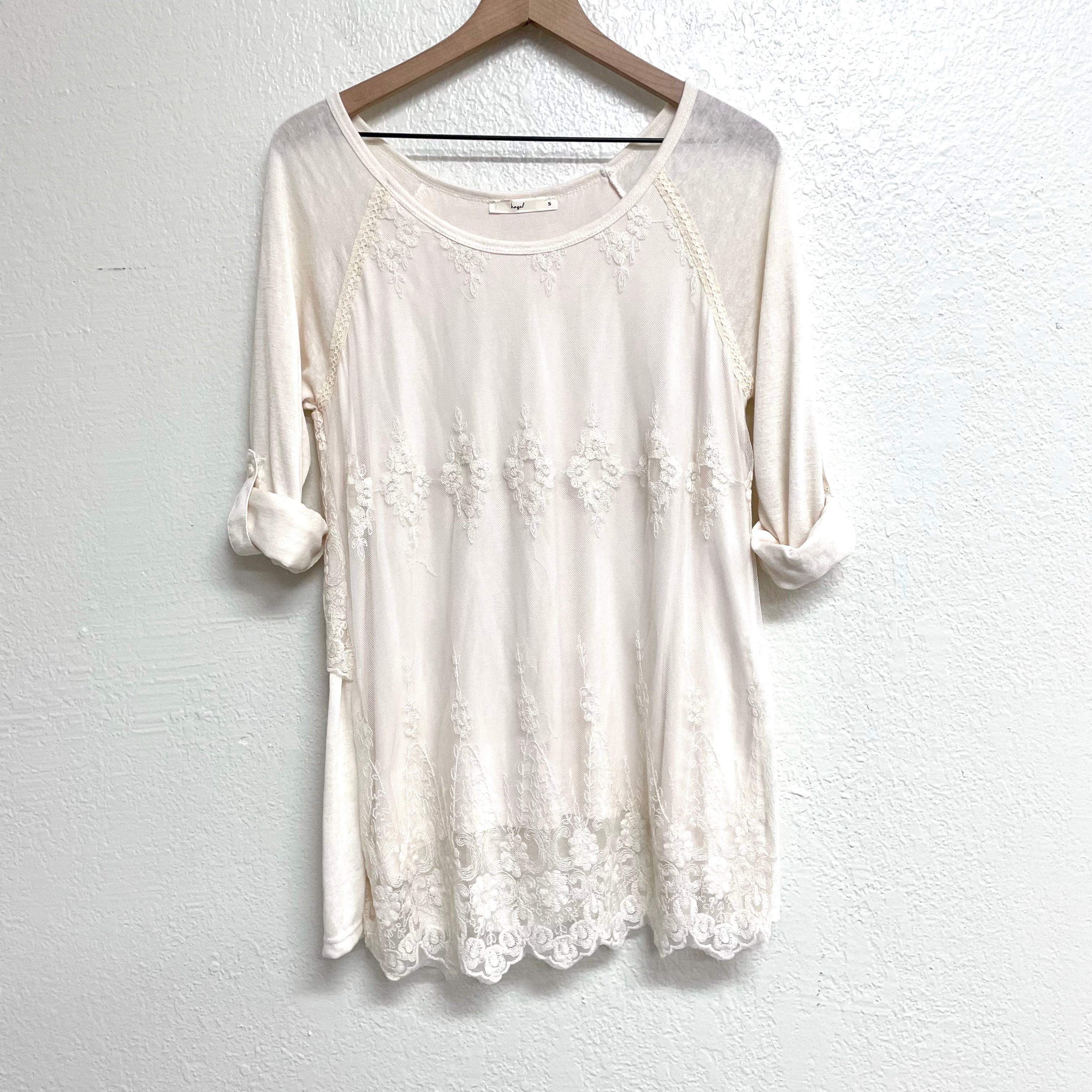 Lace Overlay Tunic