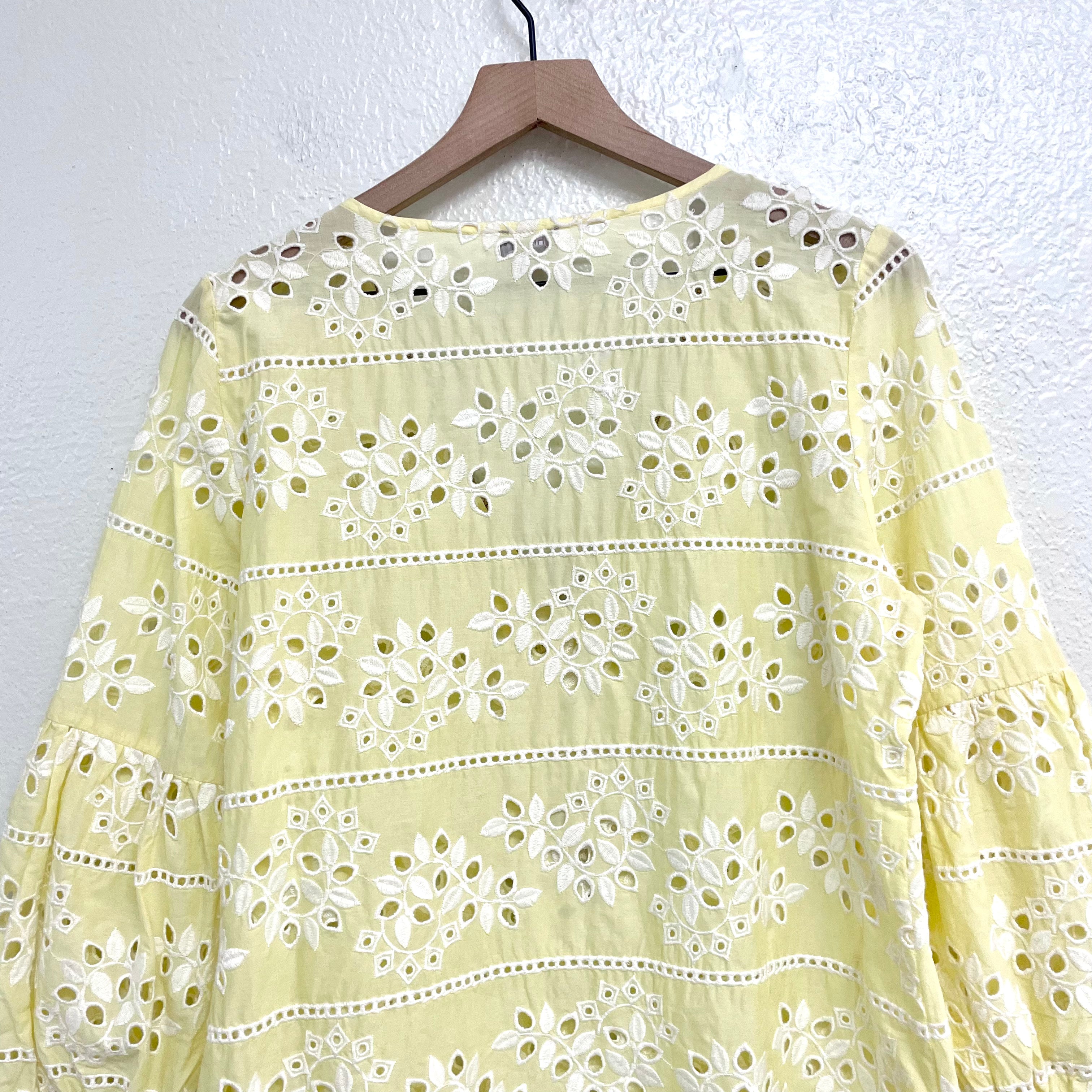 Eyelet Beaded Blouse