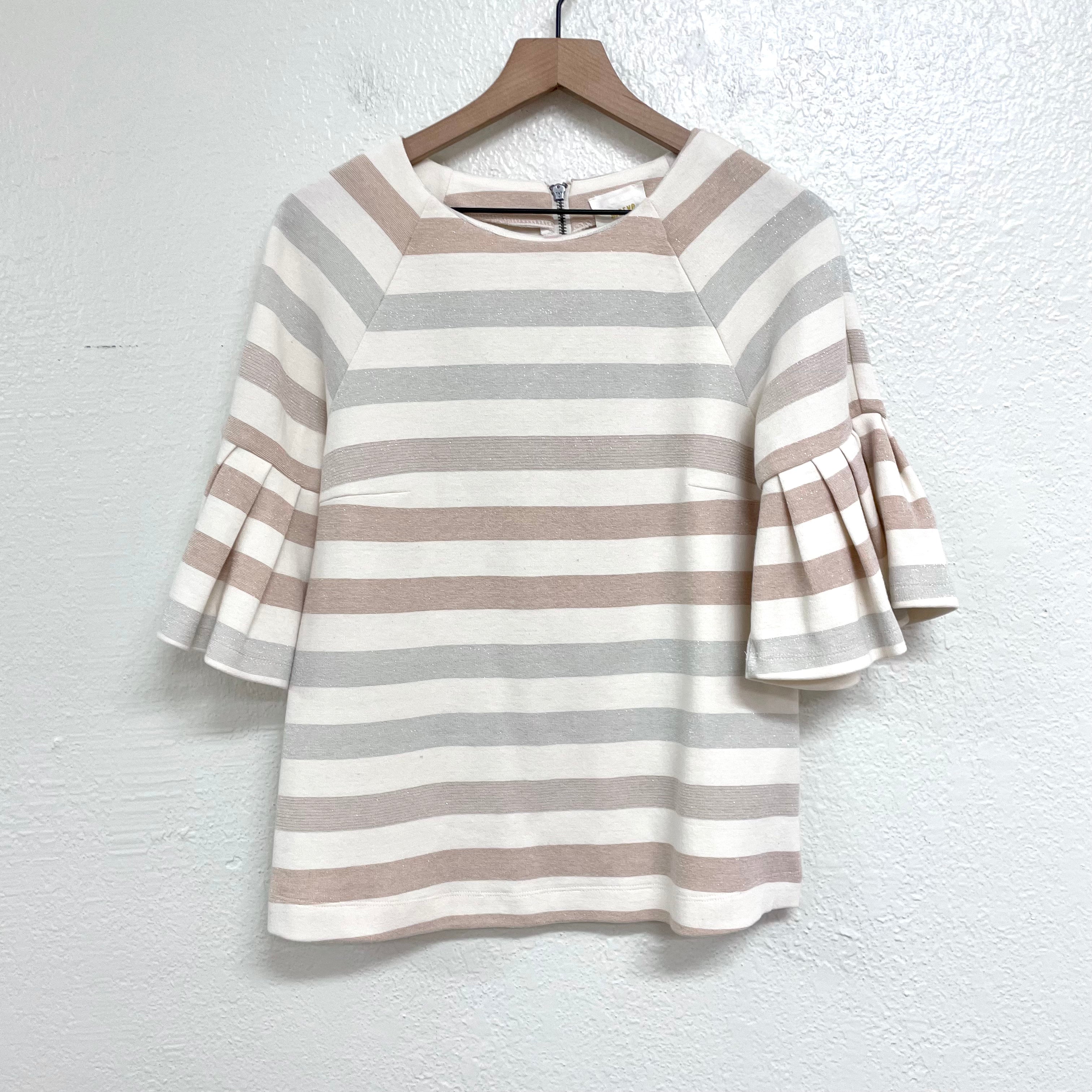 Striped Bell Sleeve Top