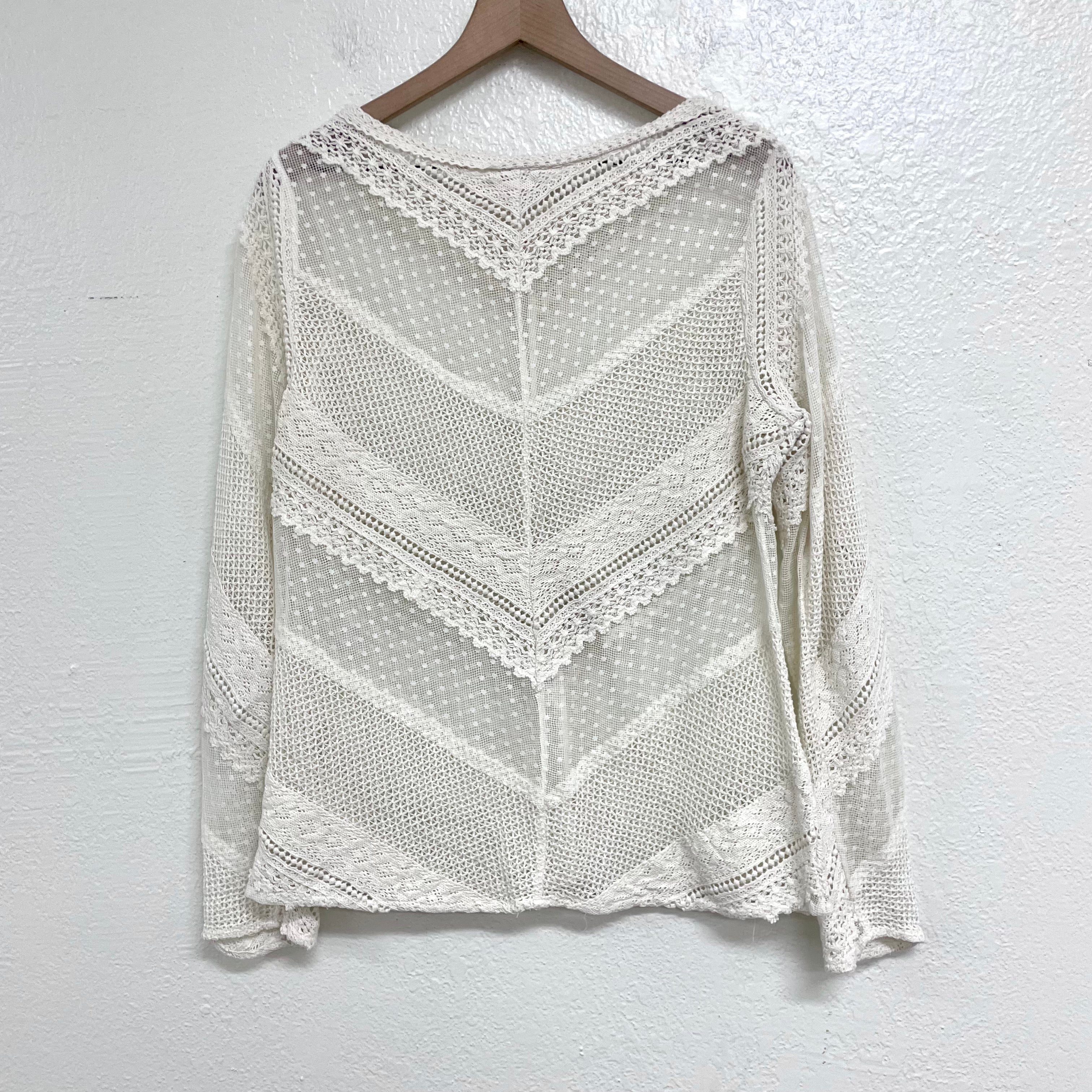 Sheer Crochet Lace Top