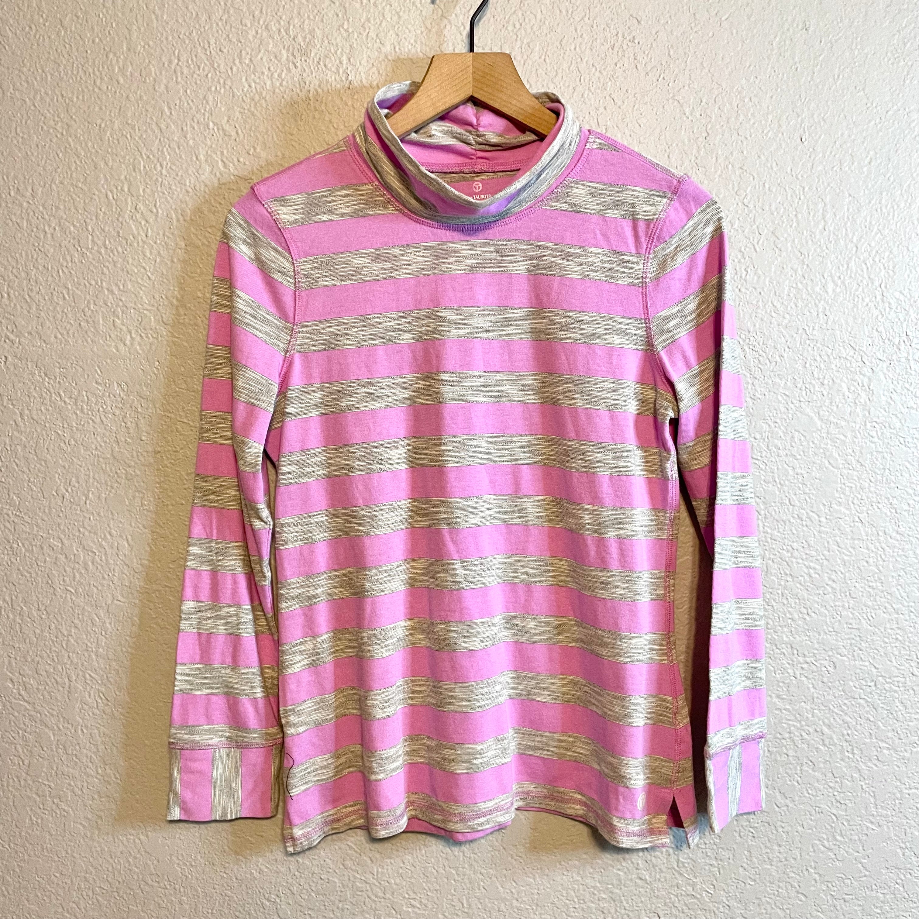 Striped Mock Neck Top