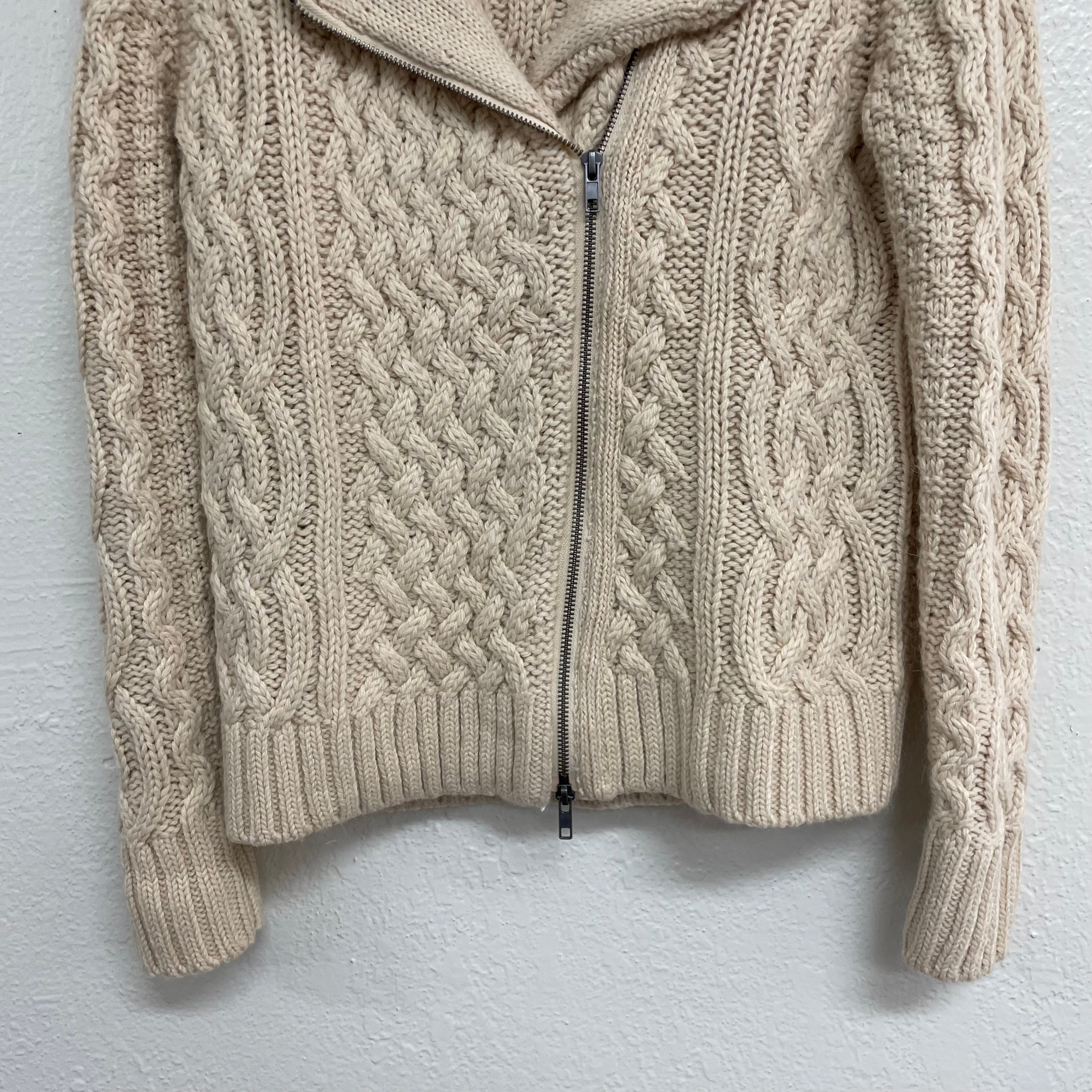 Moto Knit Sweater Jacket