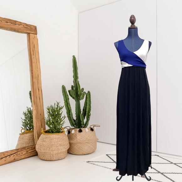 Color Block Maxi Dress