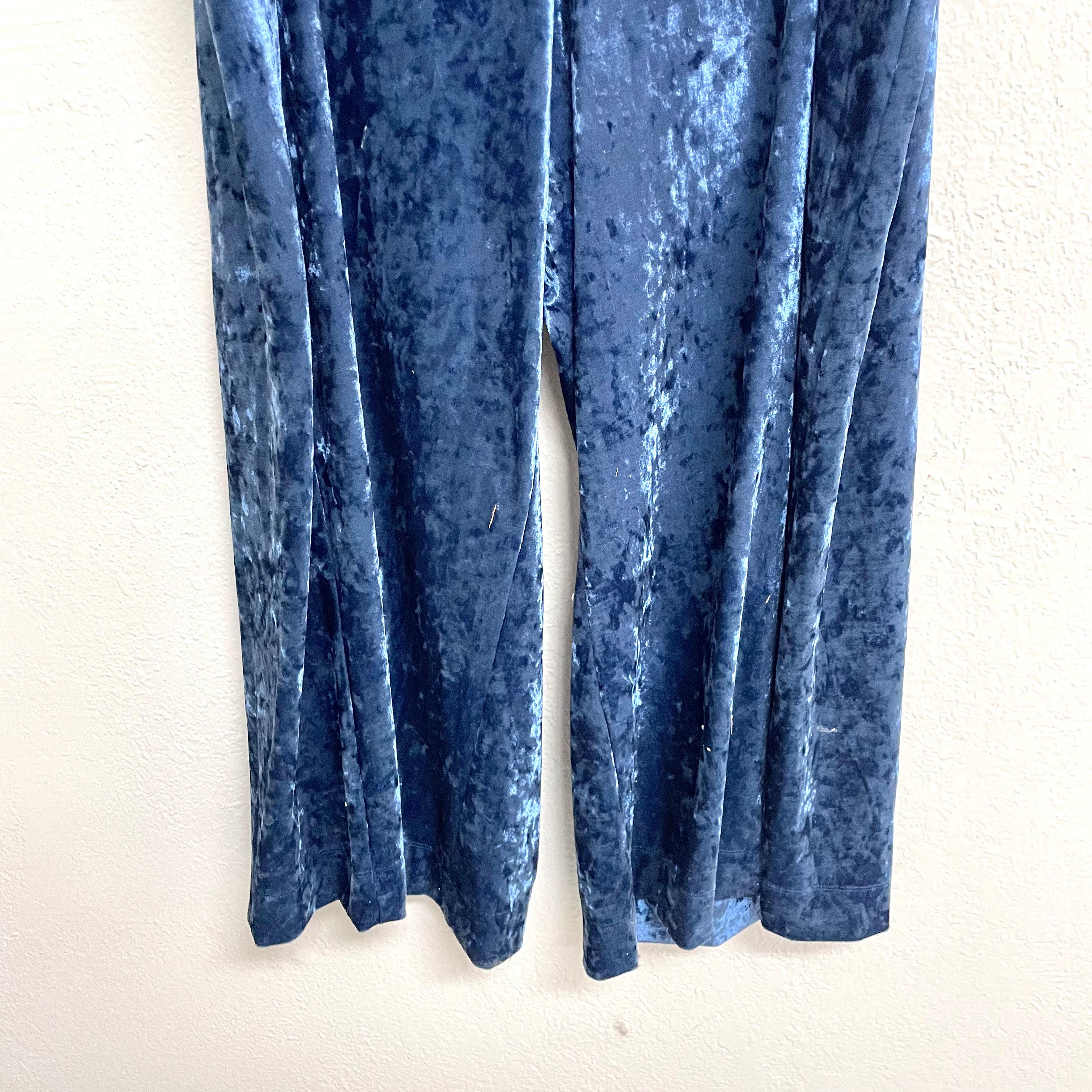 Velvet Wide Leg Pants