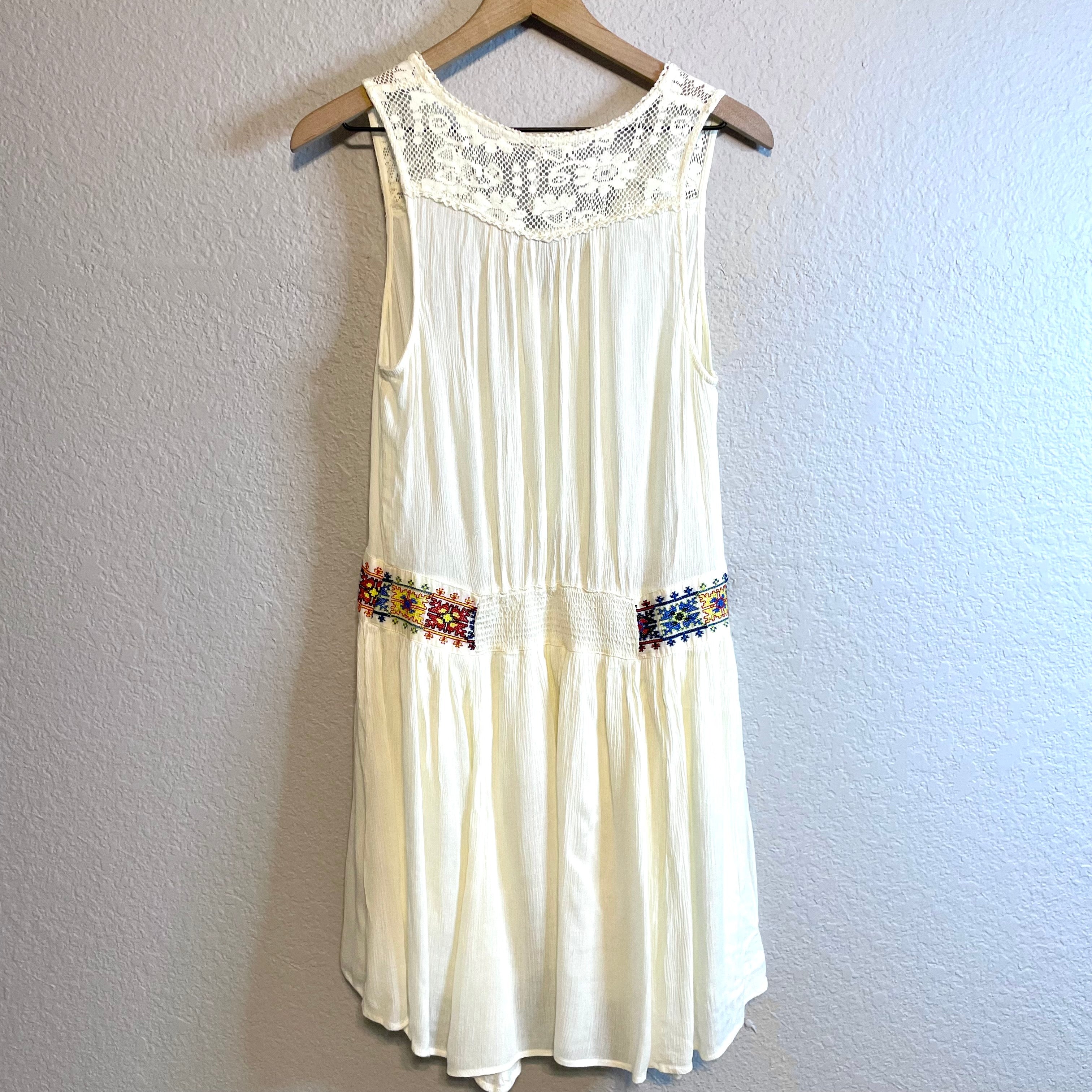 Embroidered Waist Dress