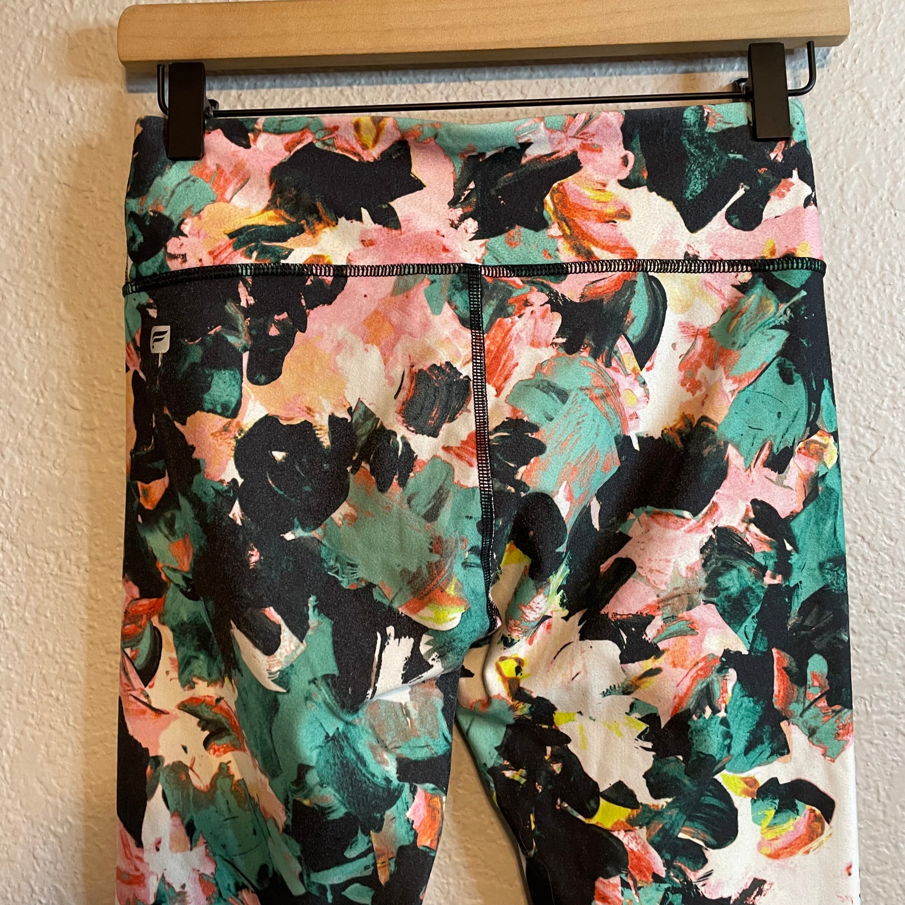 Abstract Cropped Leggings