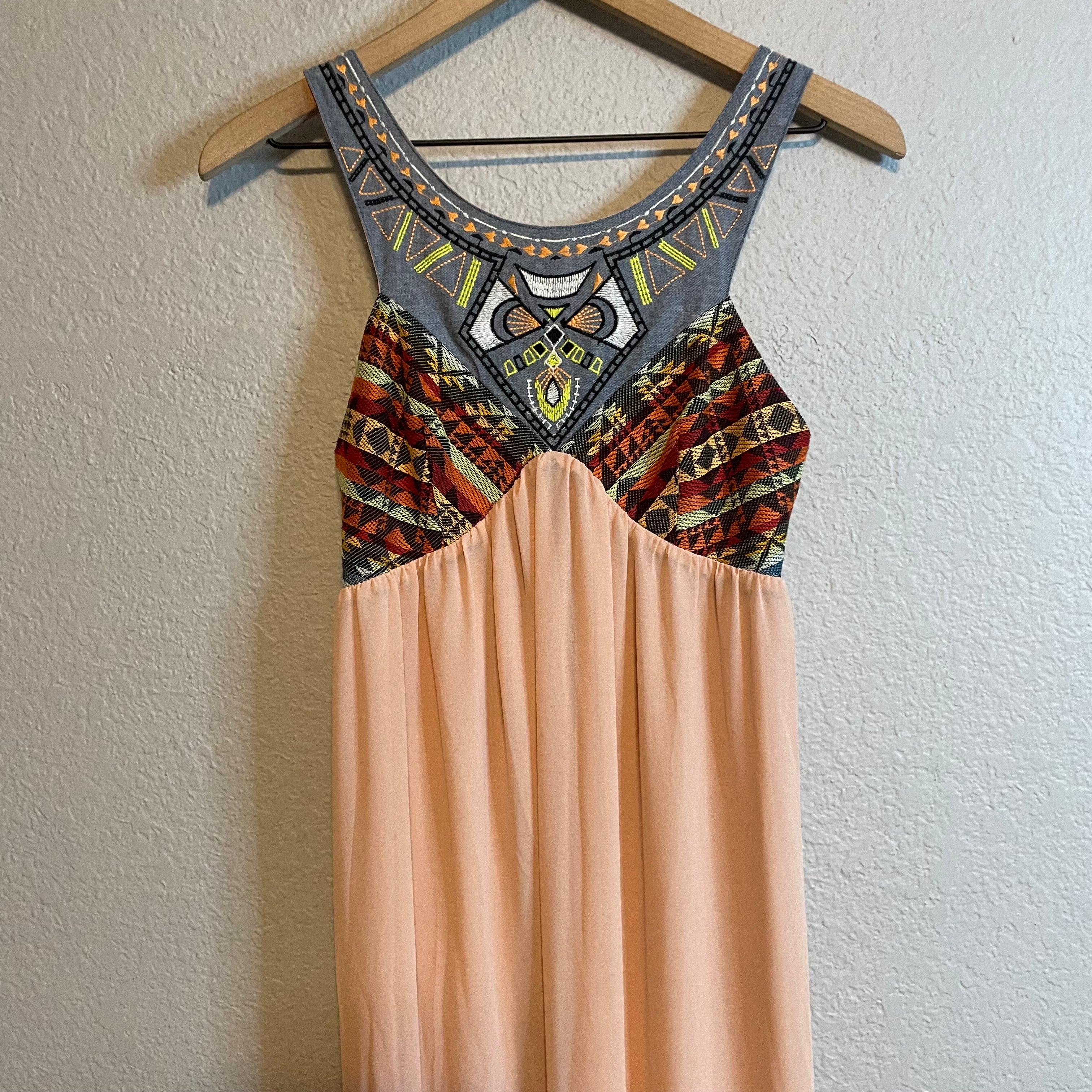 Aztec Flowy Maxi Dress