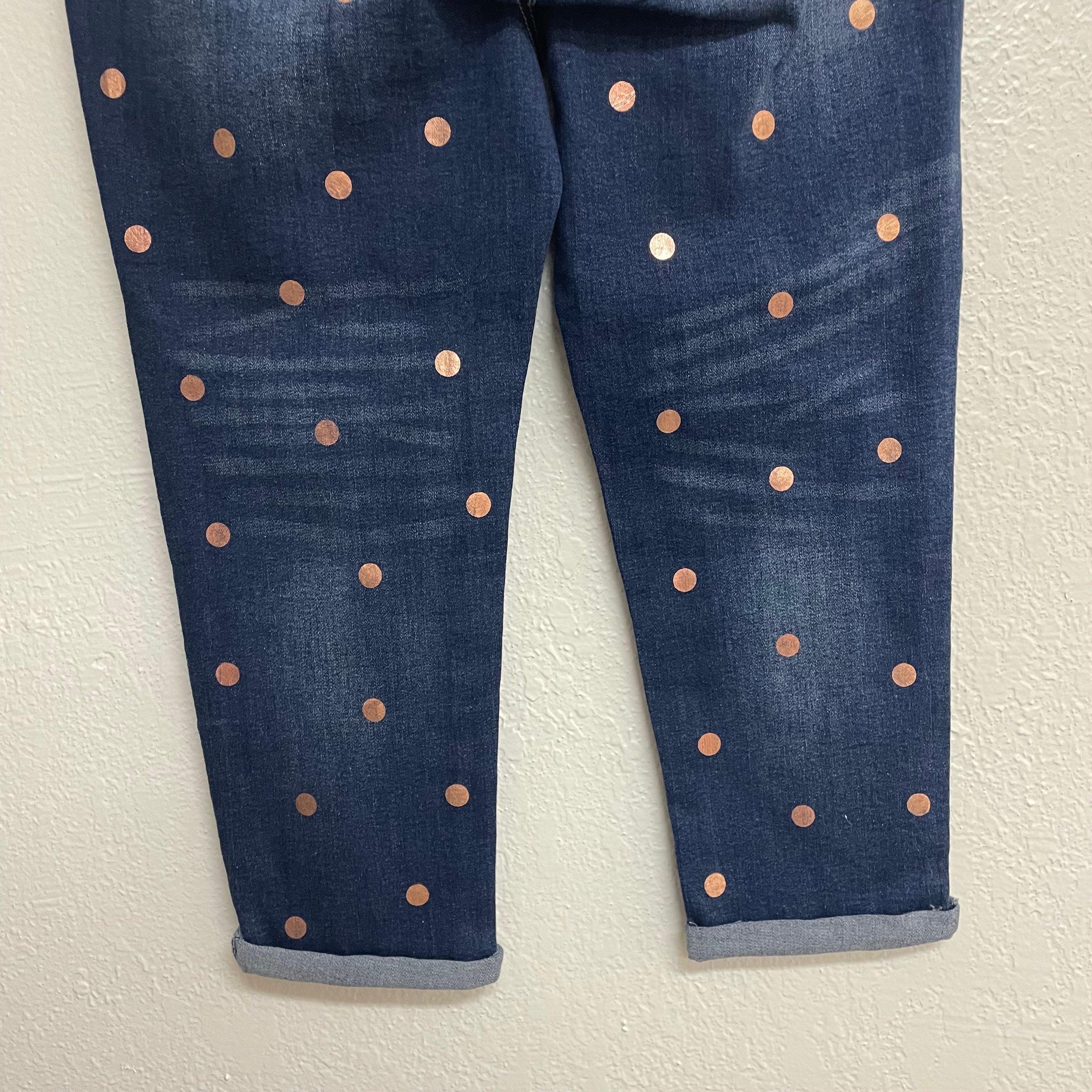 Polka Dot Crop Jeans