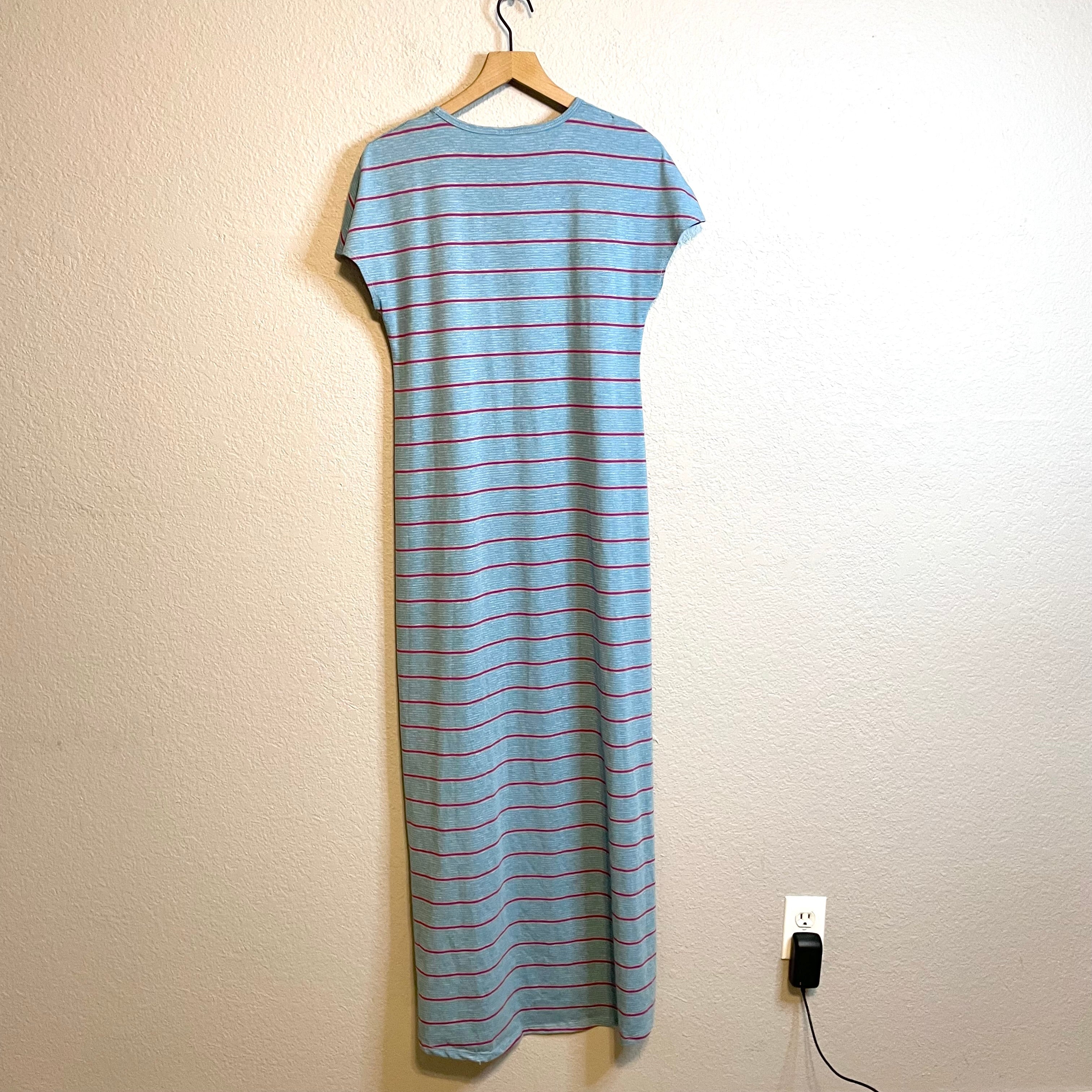 Striped Maxi T-Shirt Dress