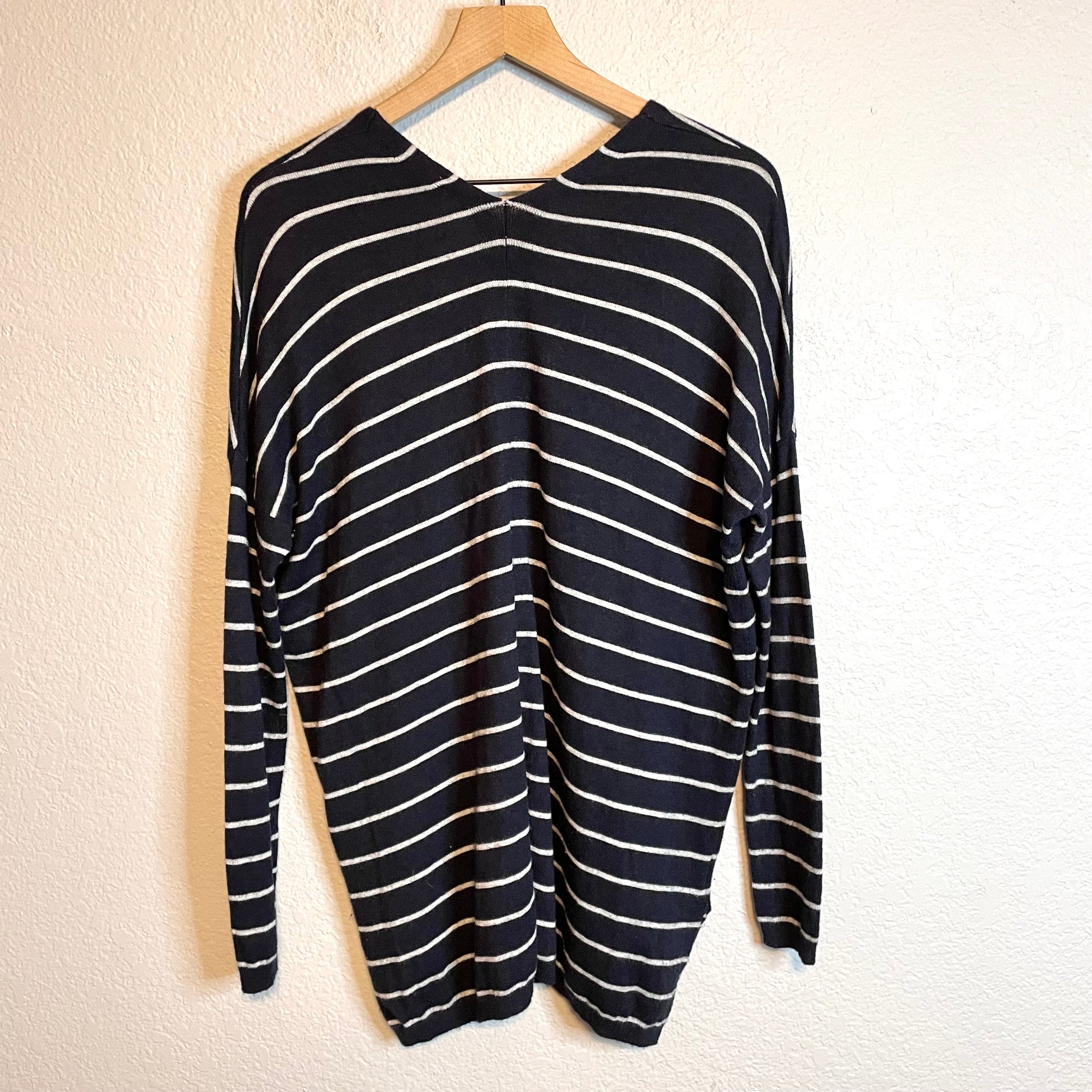 Striped Dolman Sleeve Sweater