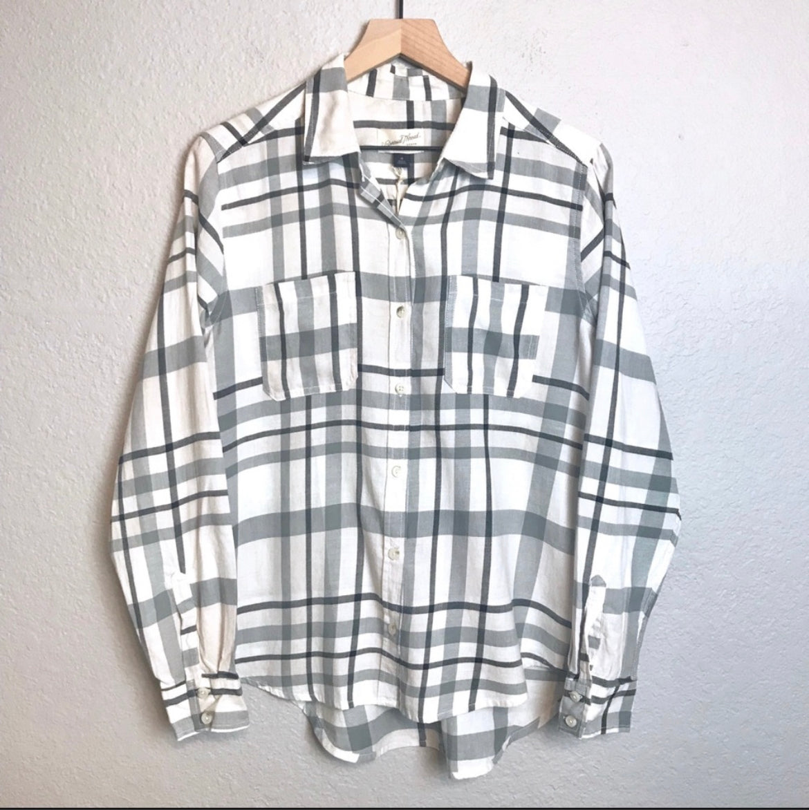 Plaid Button Up Top