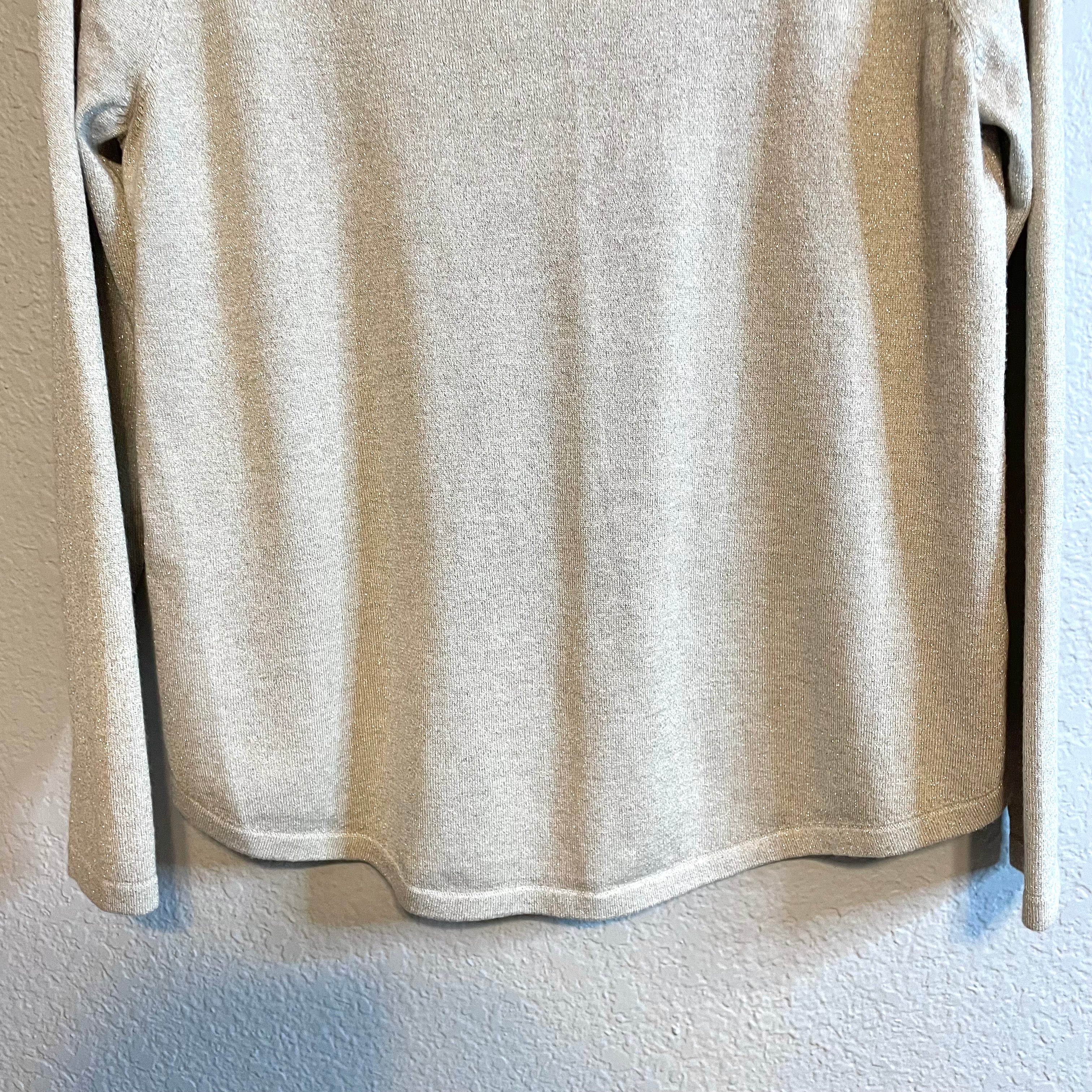 Metallic Beige Sweater