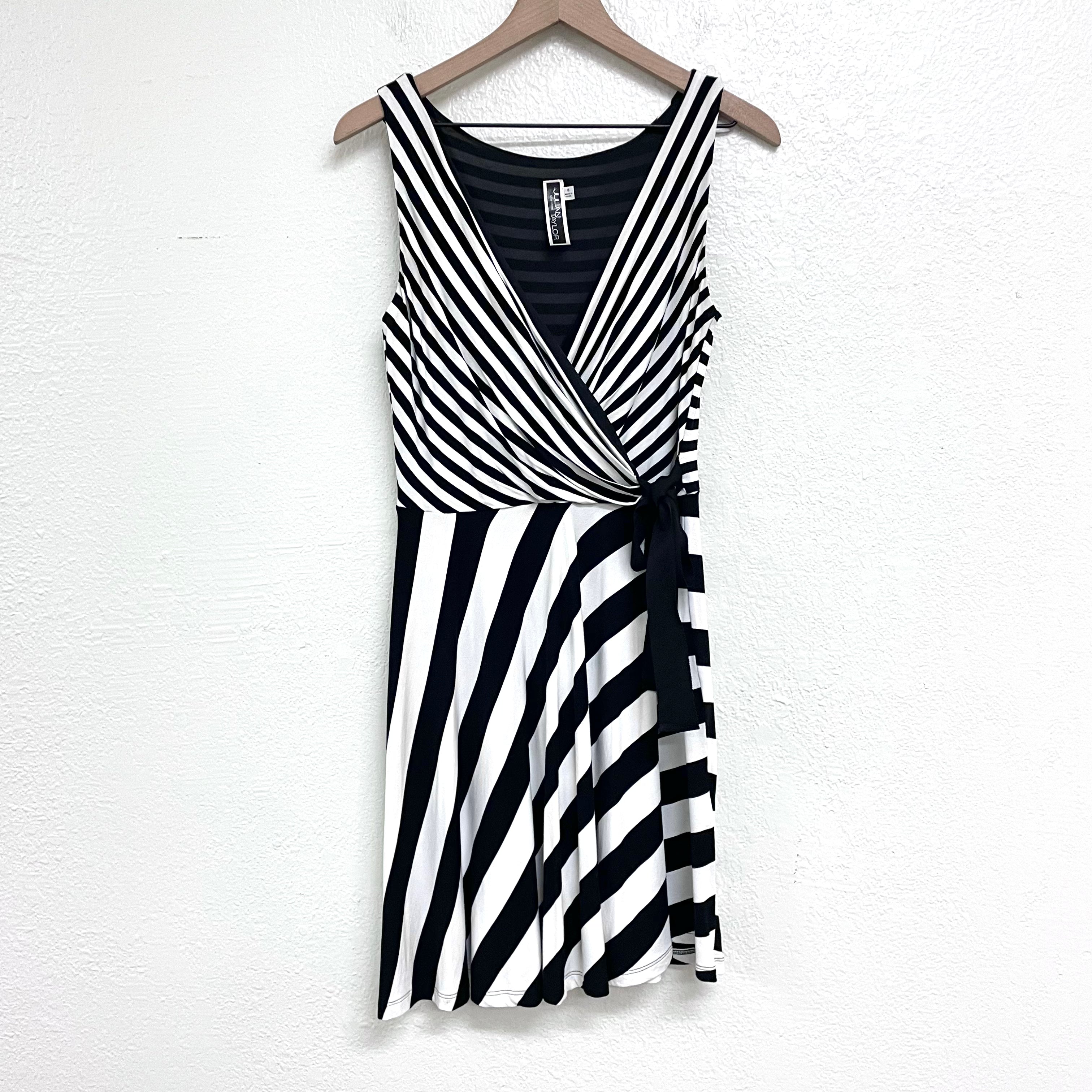 Striped V-Neck Dress