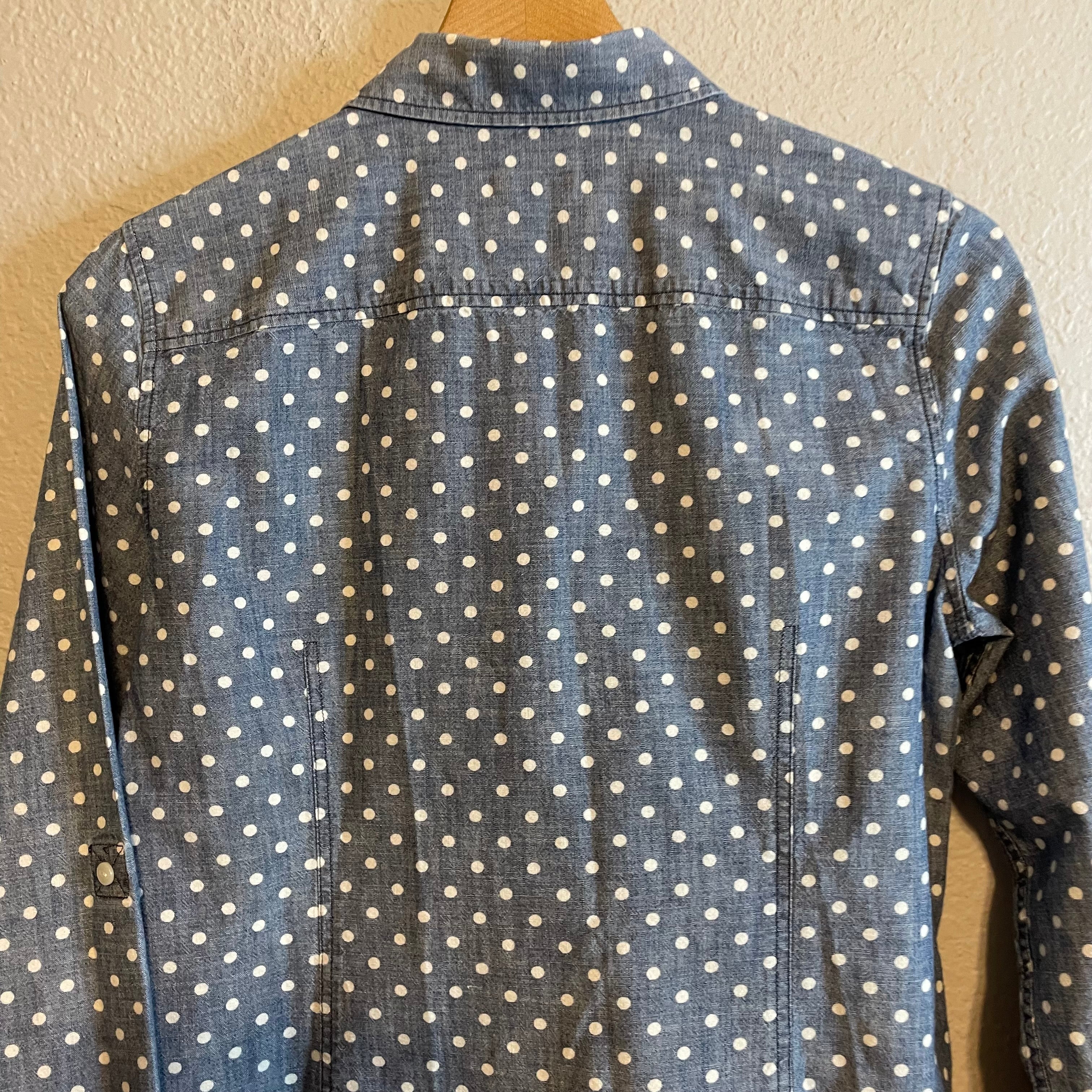 Polka Dot Button Down Top