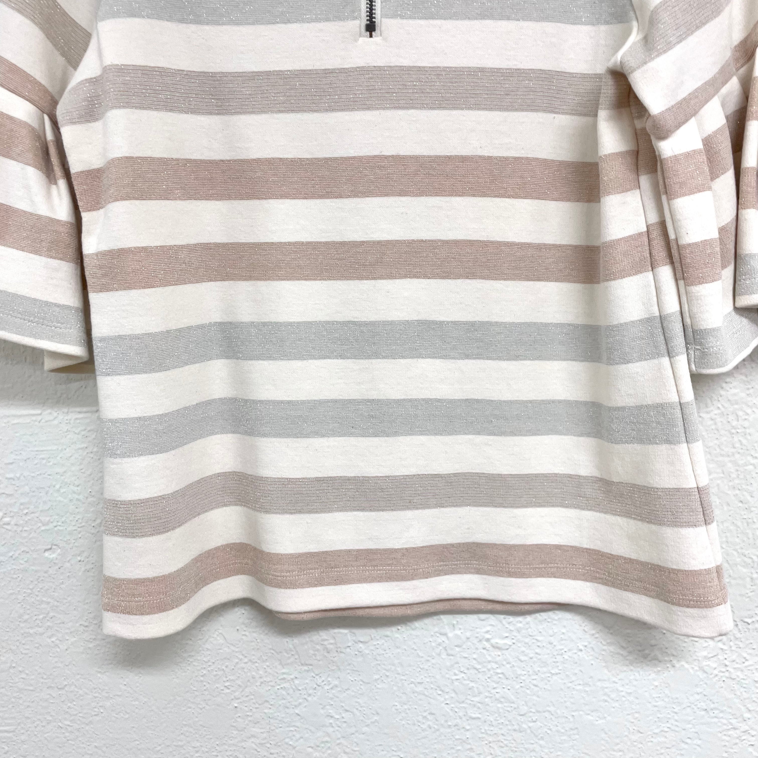 Striped Bell Sleeve Top