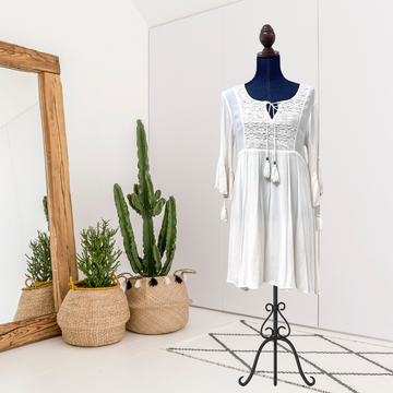 Boho Lace Front Dress