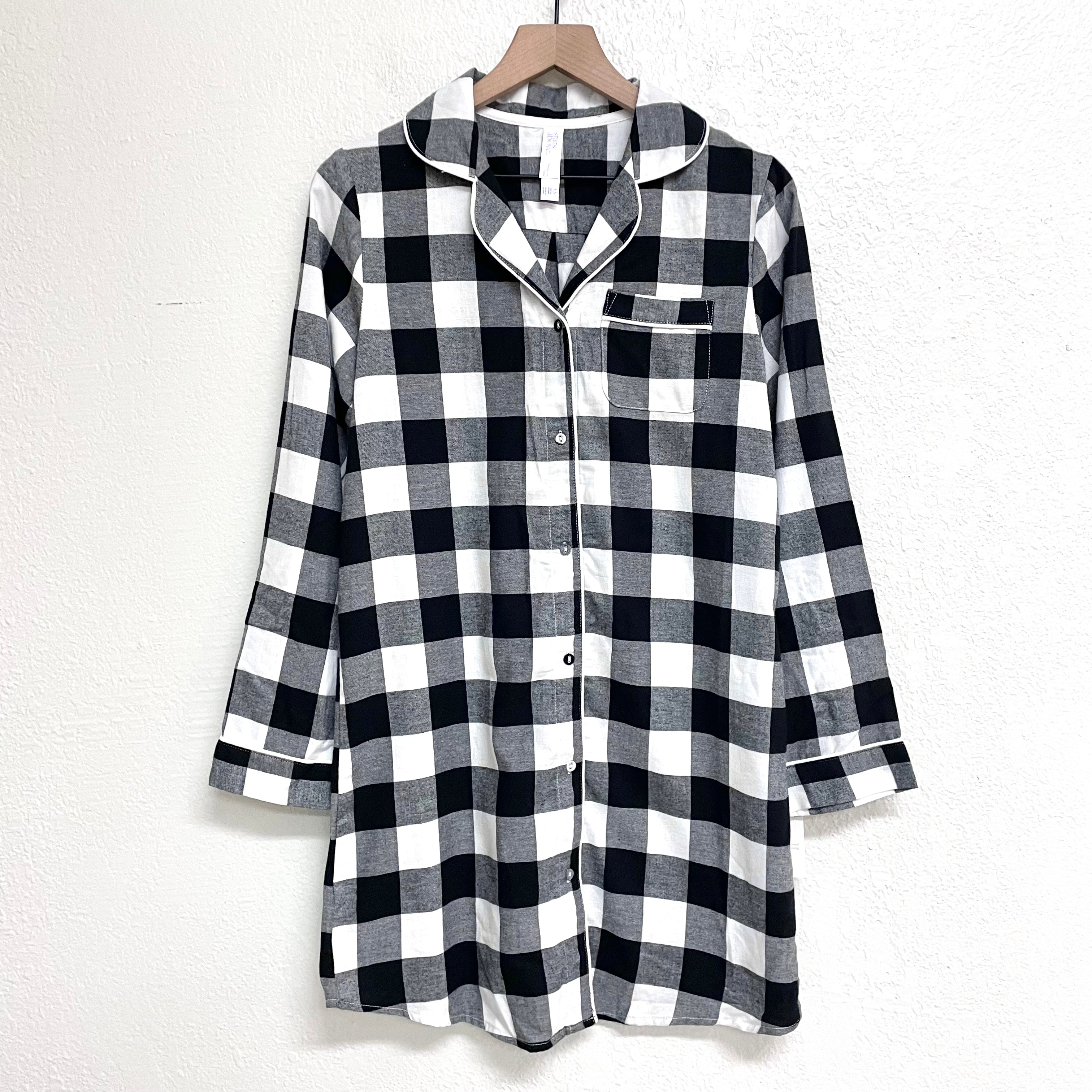 Pajama Shirt Dress