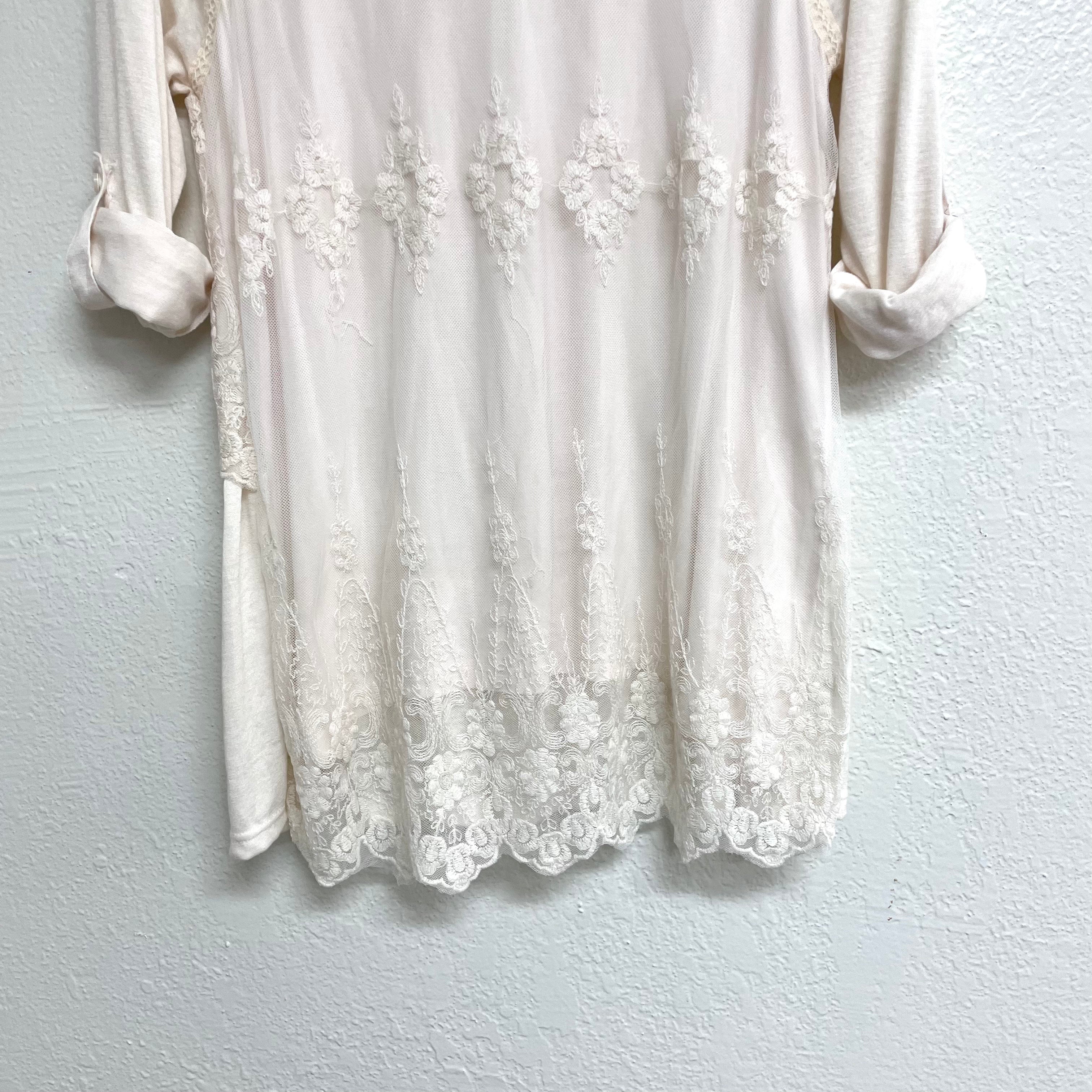 Lace Overlay Tunic