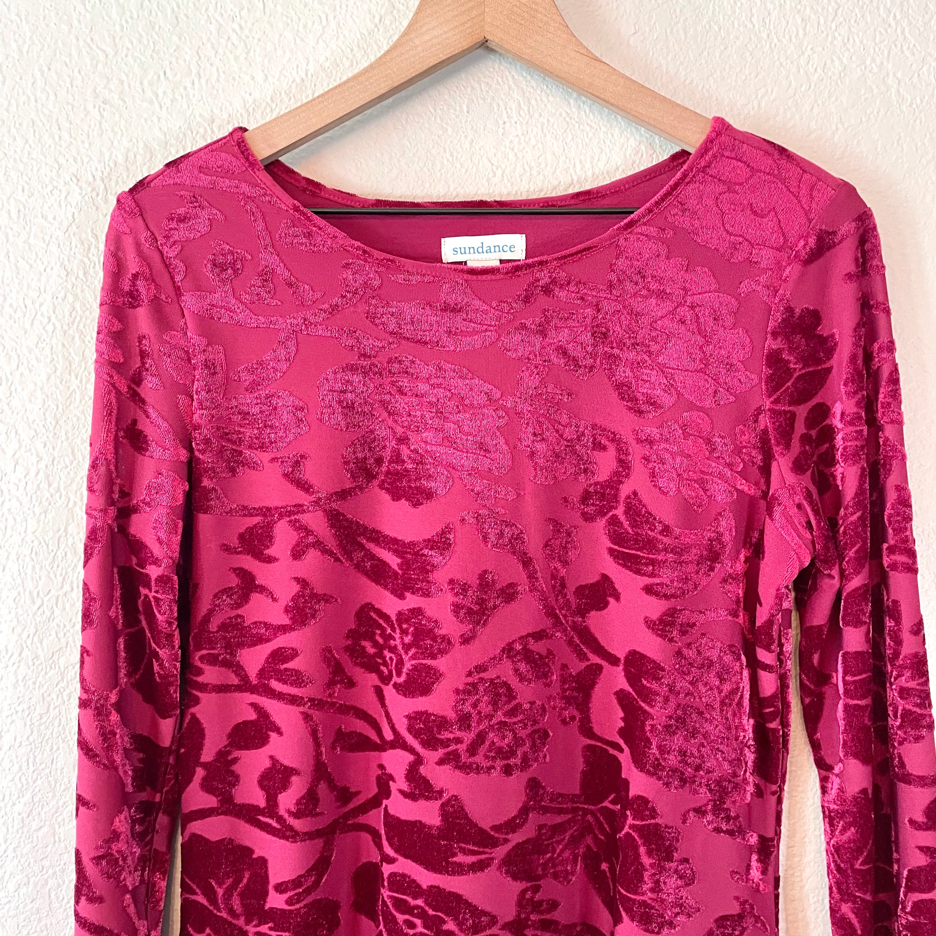 Velvet Floral Top