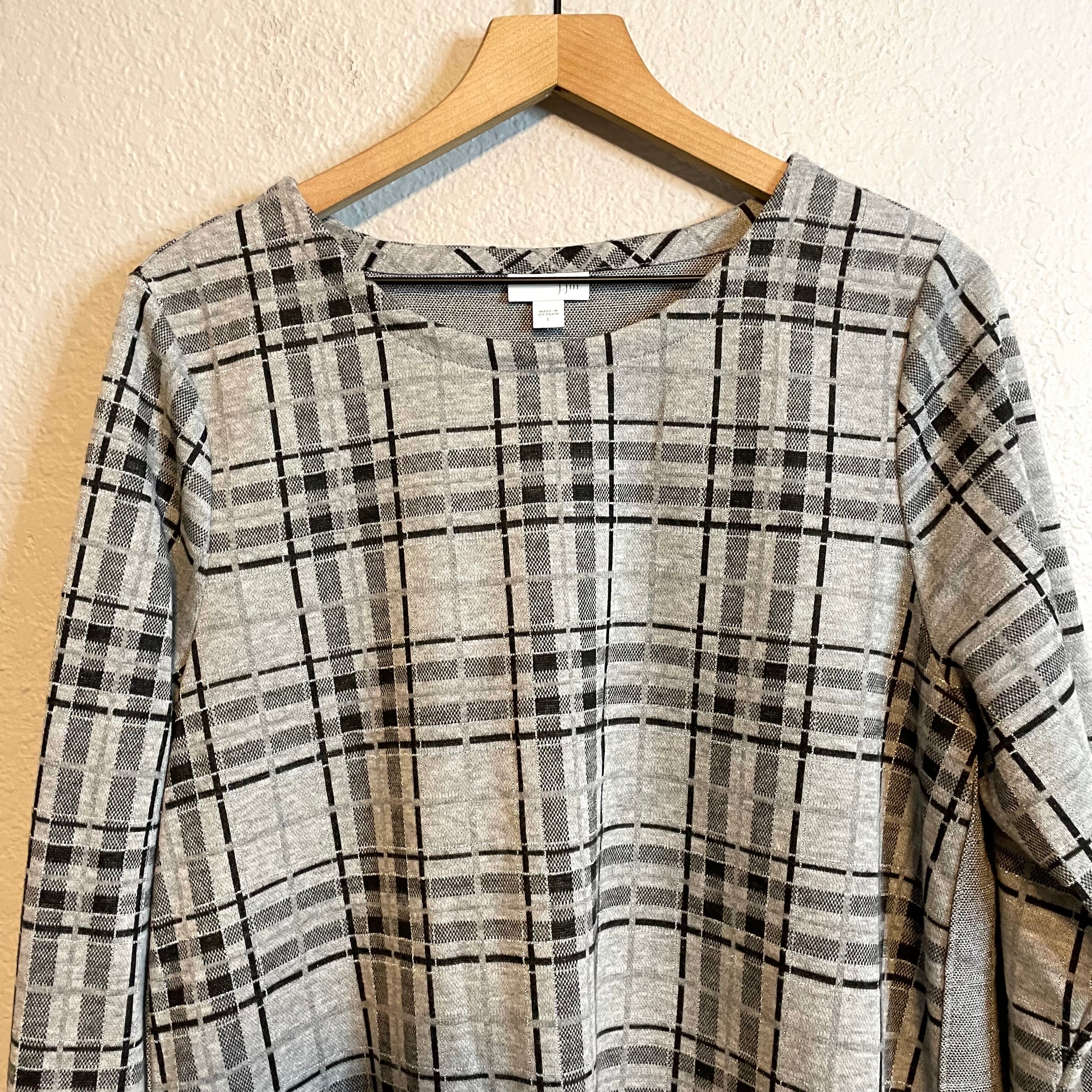 Plaid Long Sleeve Tunic