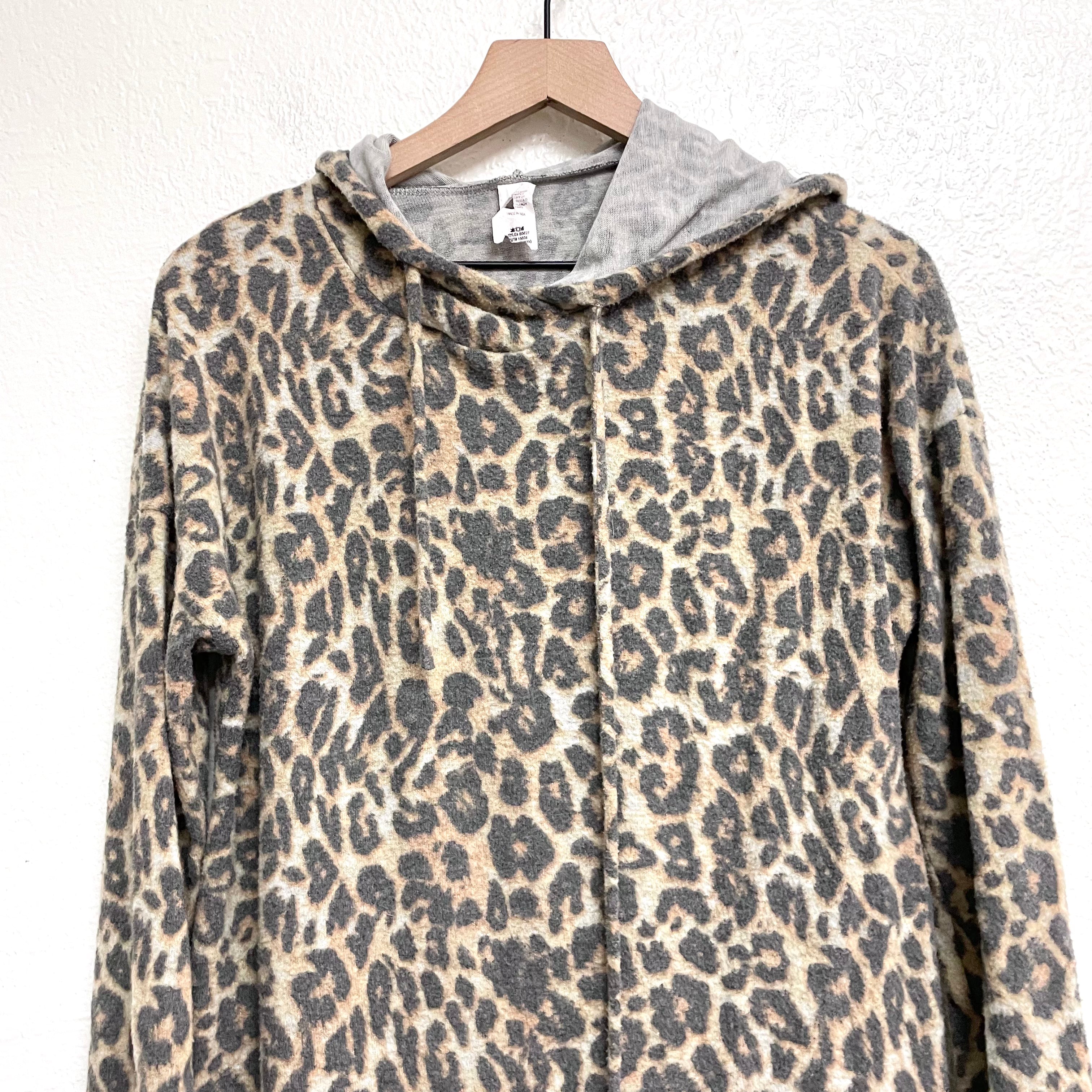 Leopard Hoodie Sweatshirt