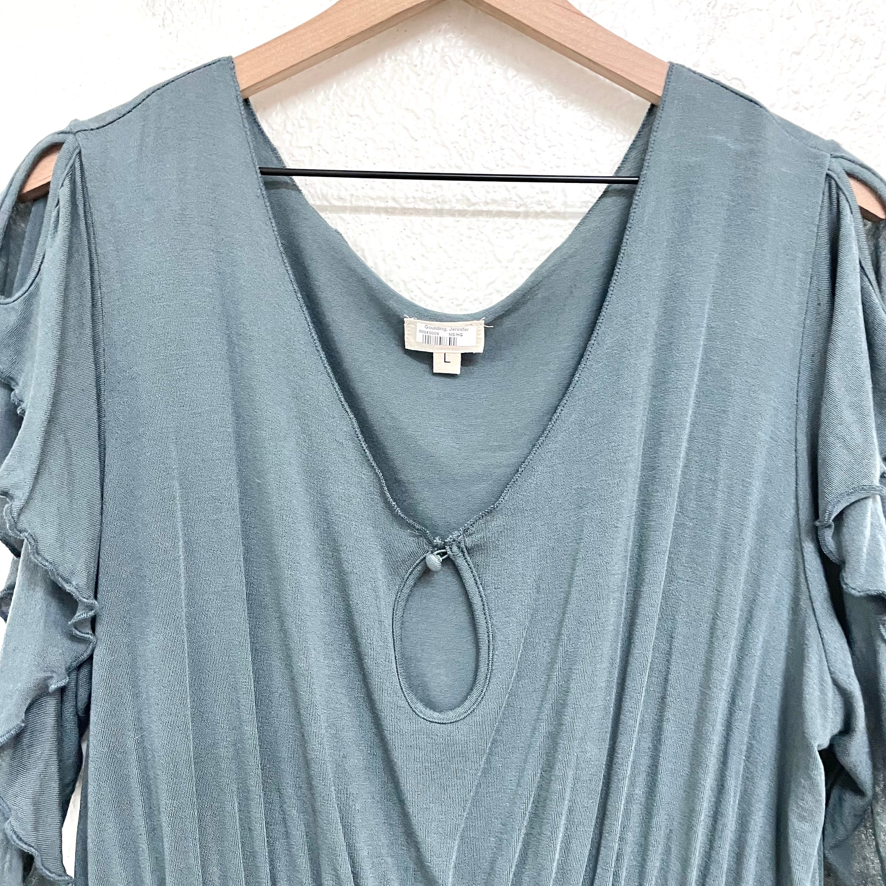 Peplum V-Neck Blouse