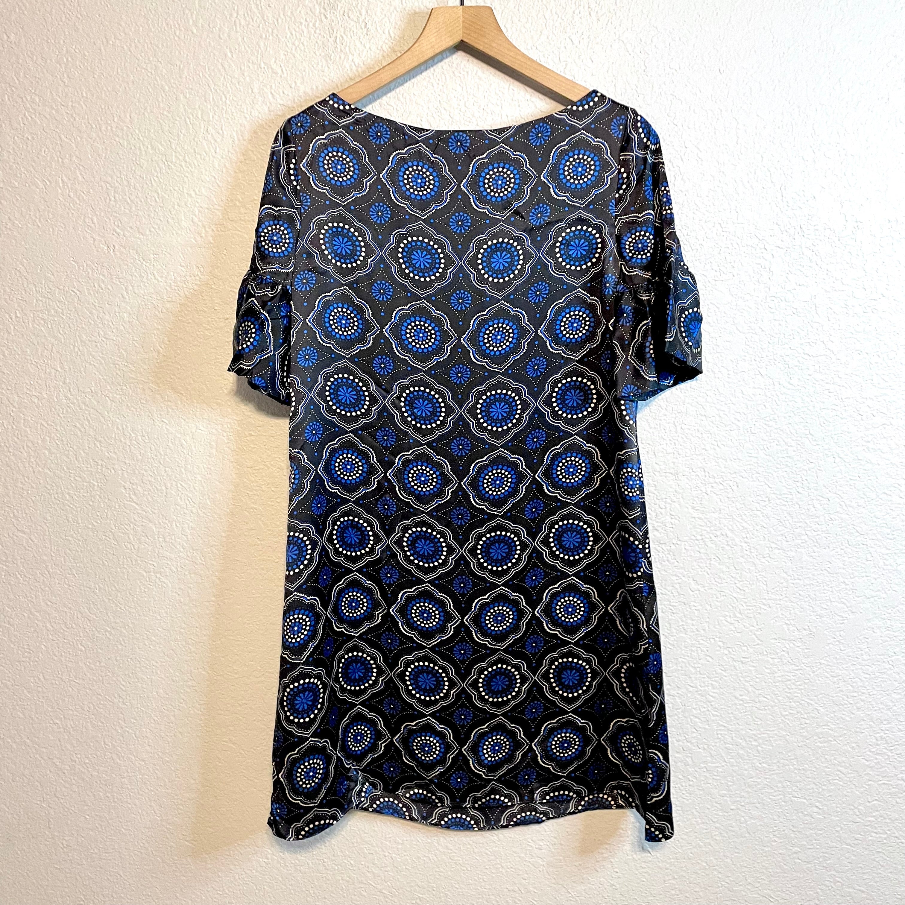 Silk Geometric Dress