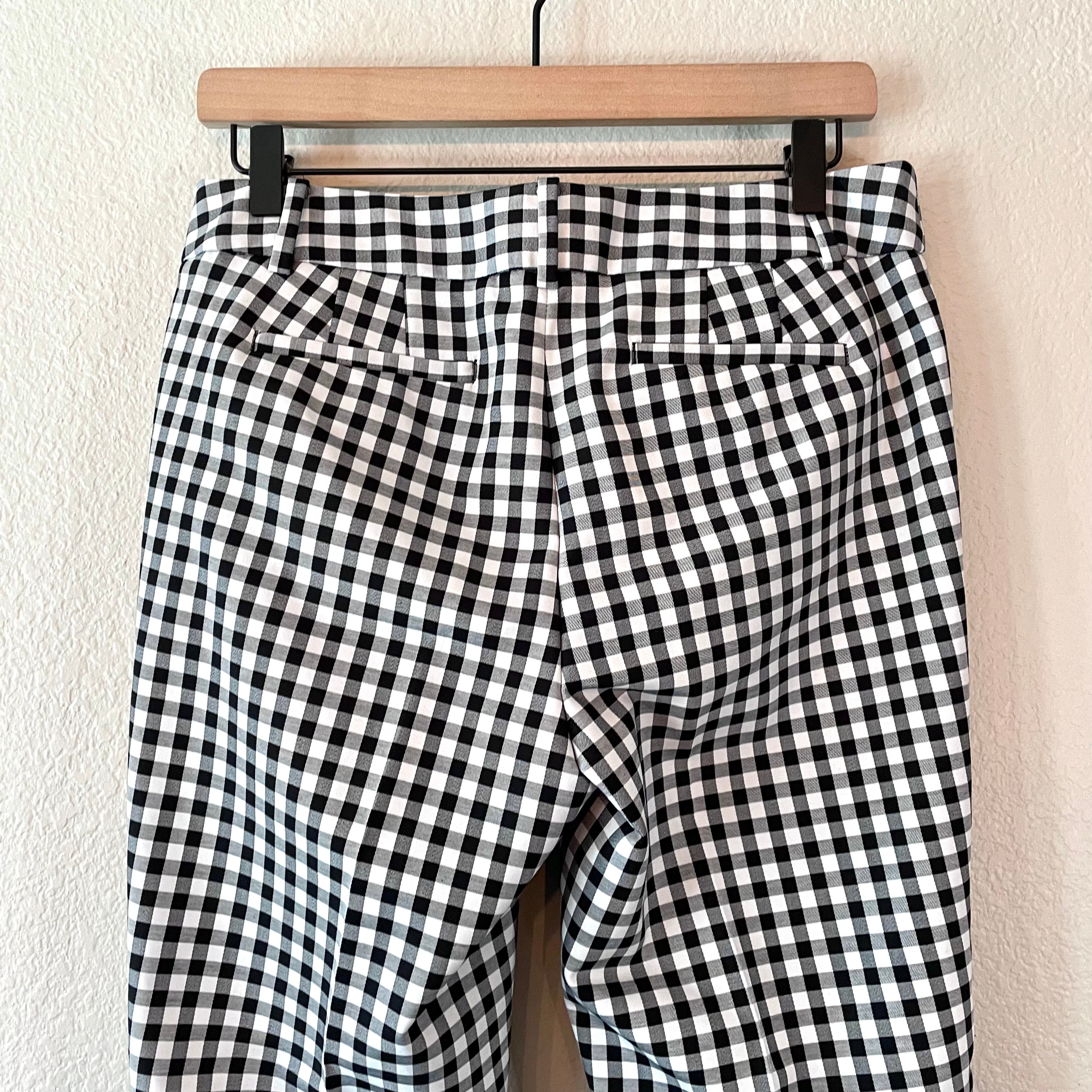 Gingham Ankle Dress Pants