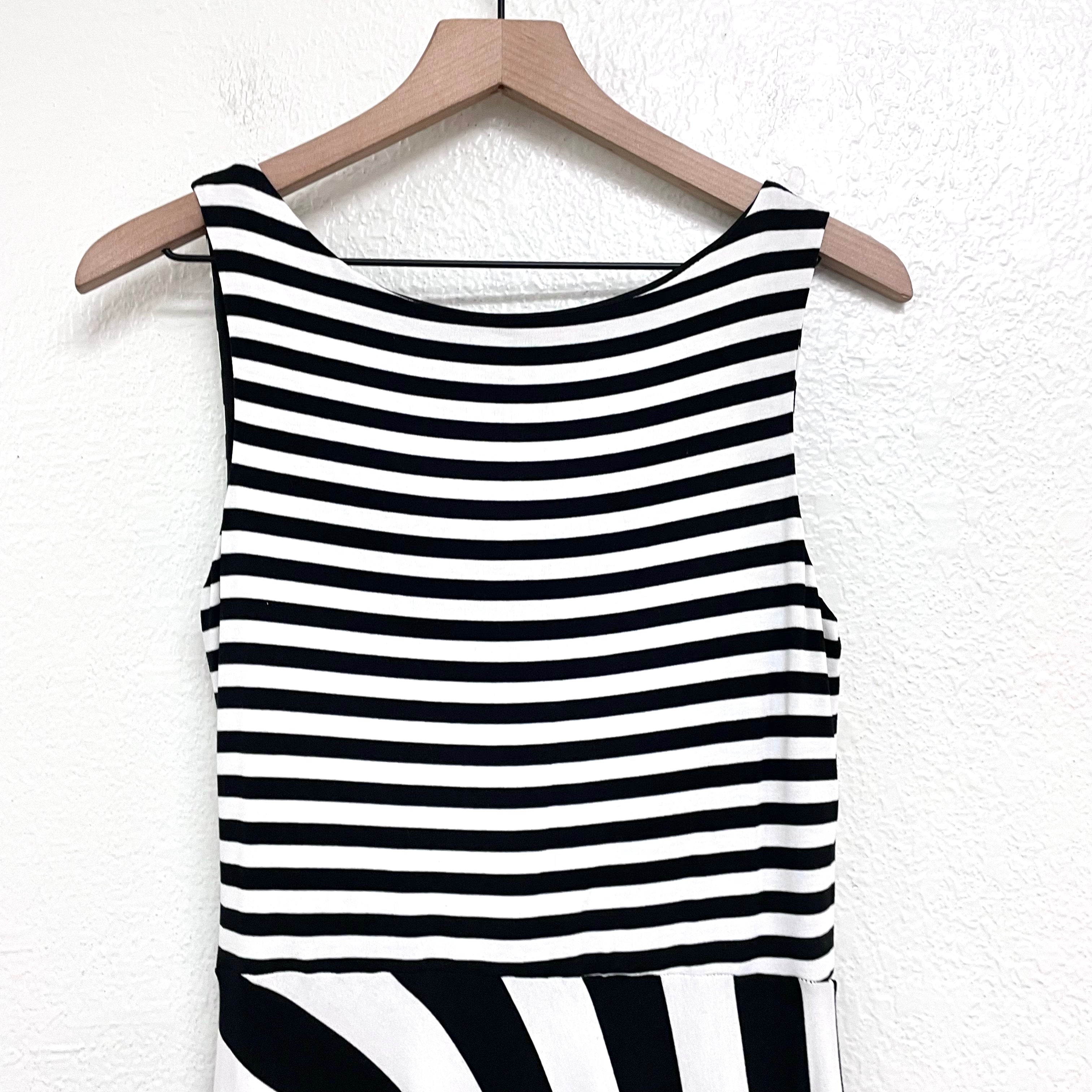 Striped V-Neck Dress