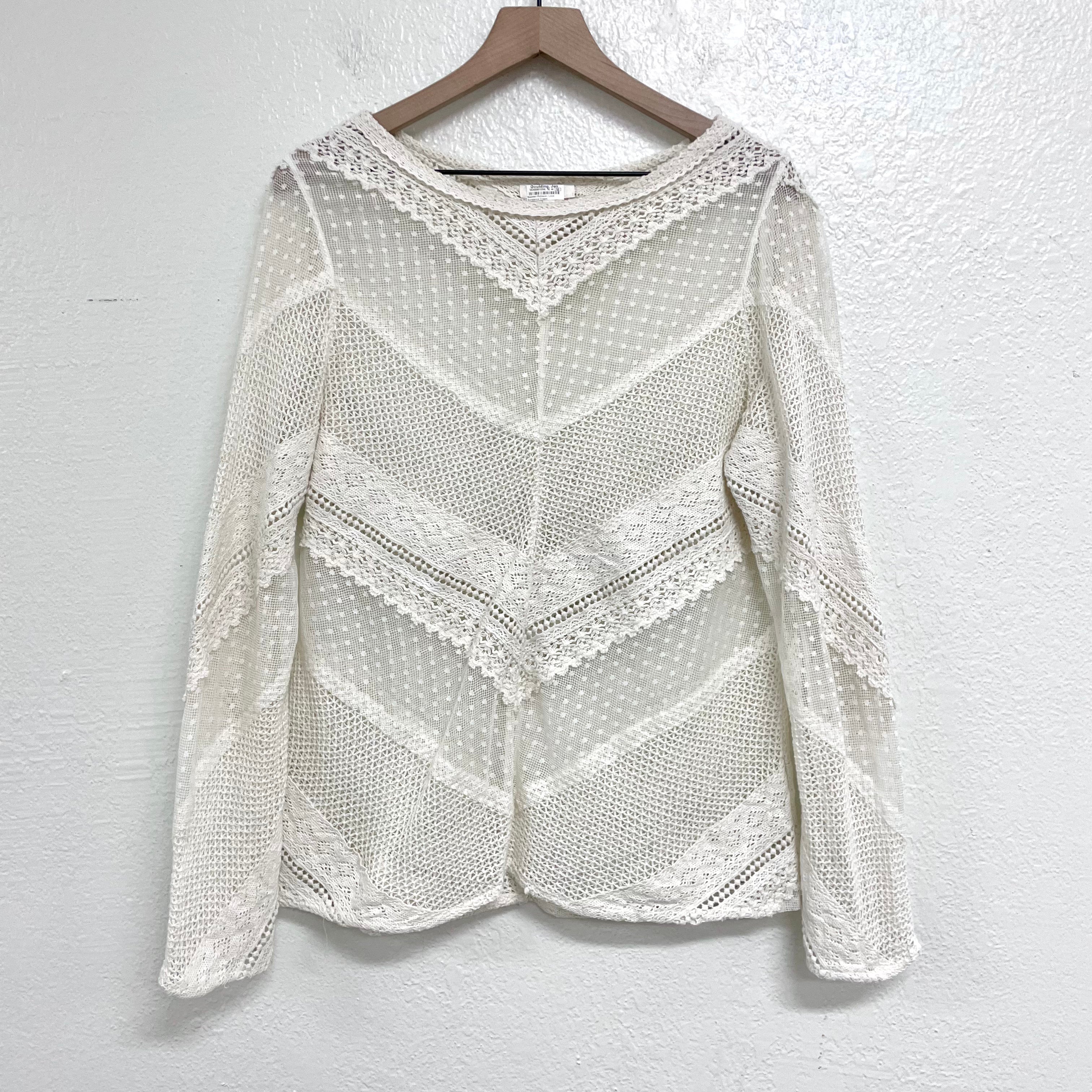 Sheer Crochet Lace Top