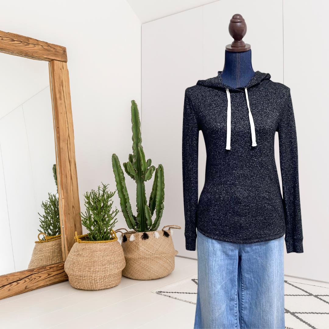 Marled Knit Hoodie