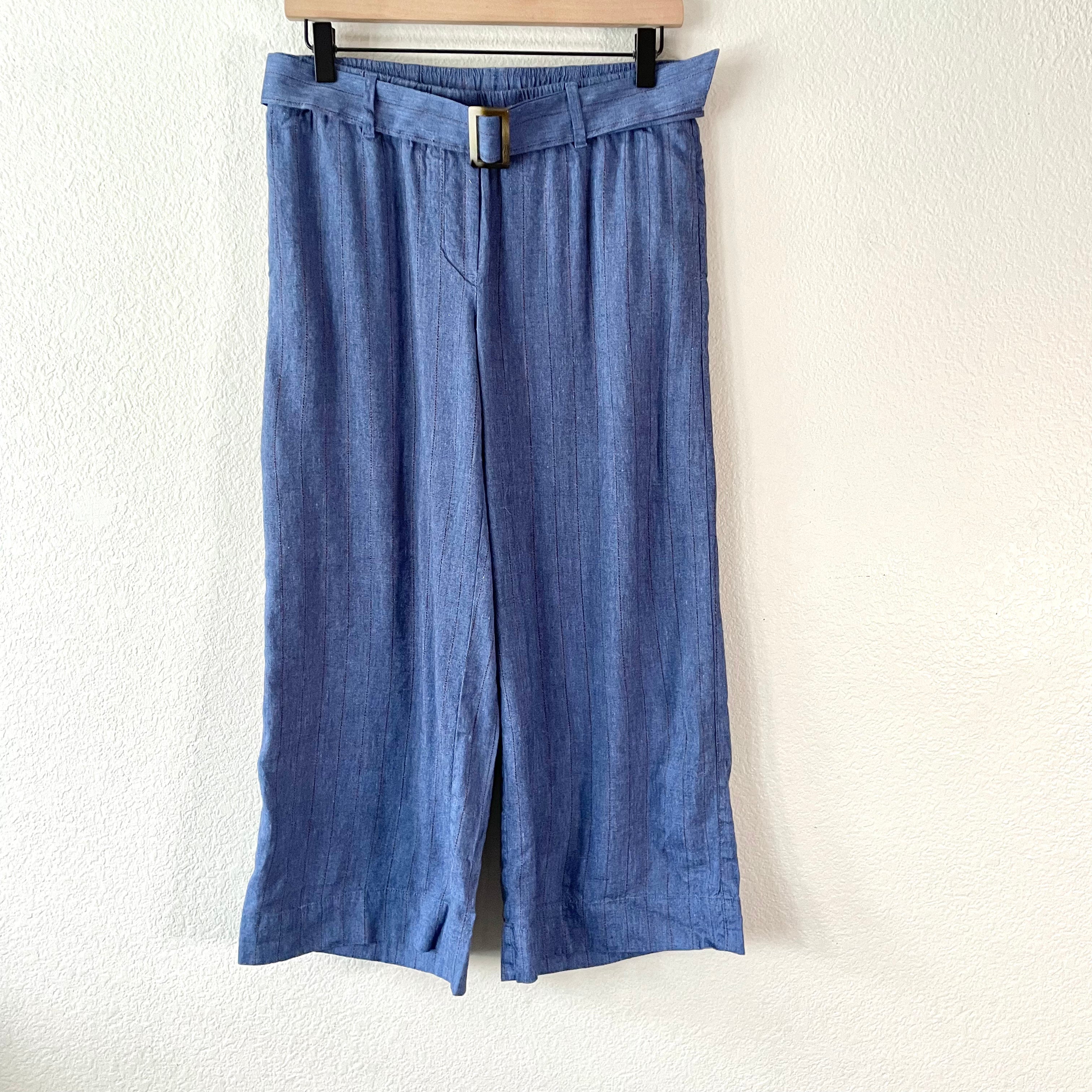 Linen Stretch Crop Pants