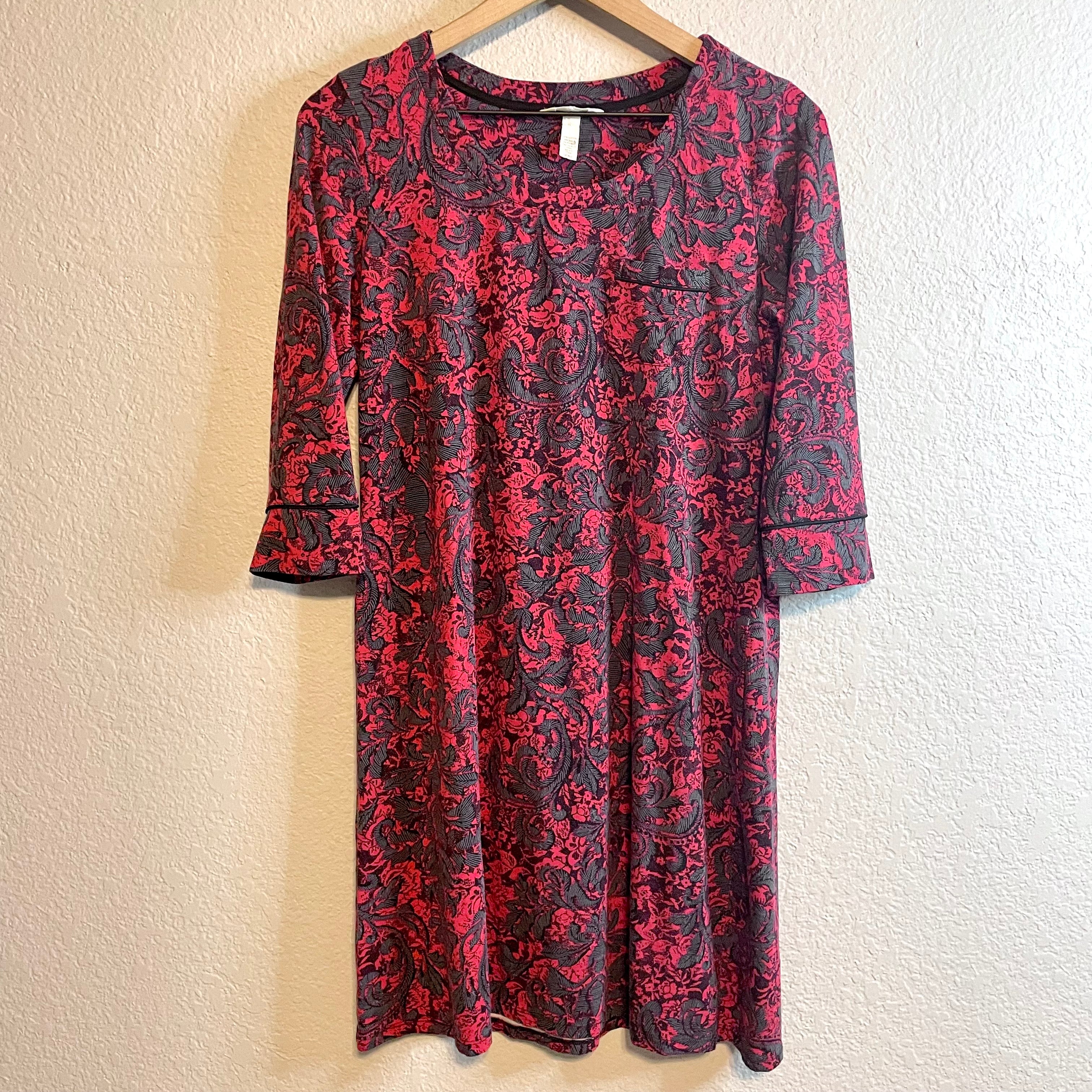 3/4 Sleeve Sleep Dress