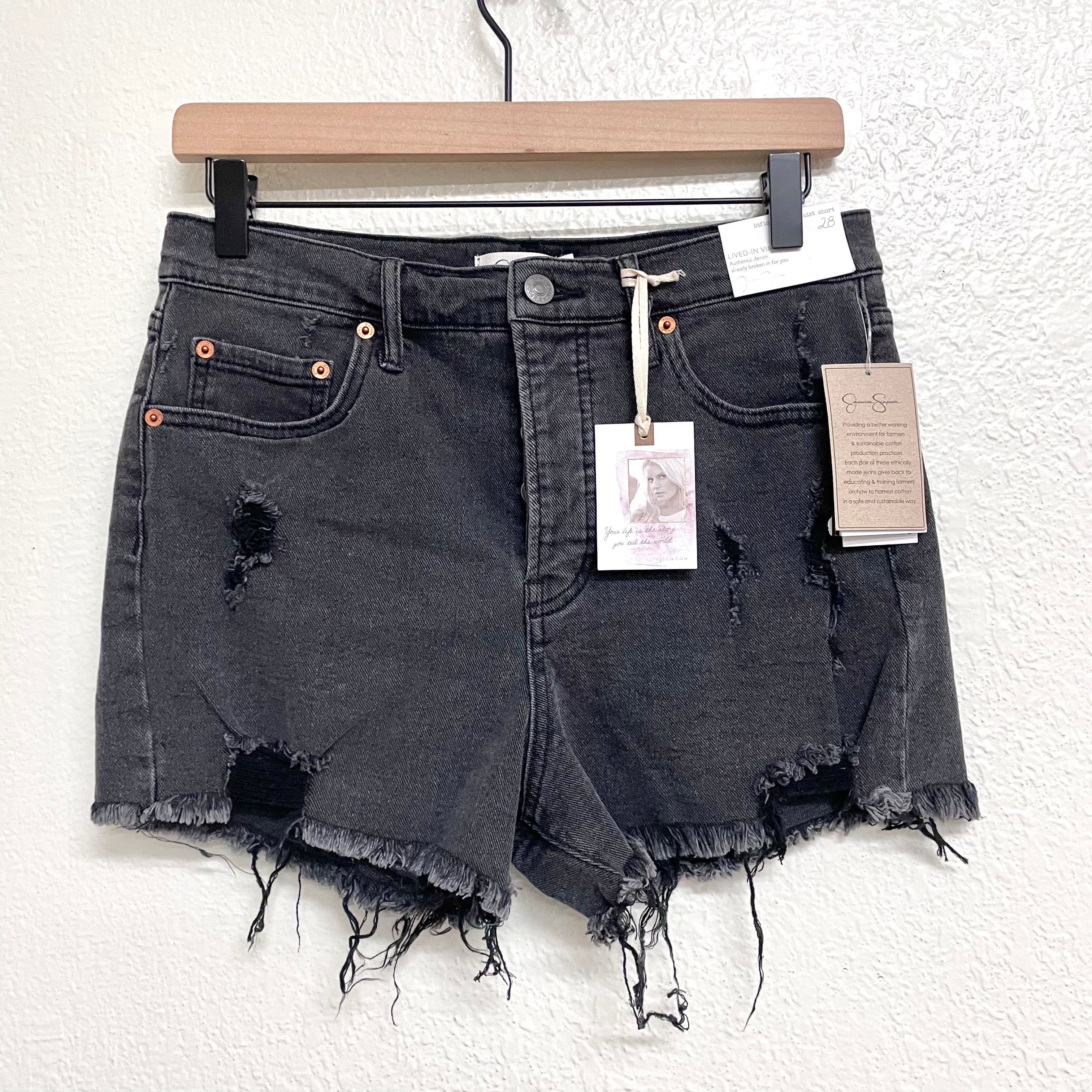 Distressed Jean Shorts