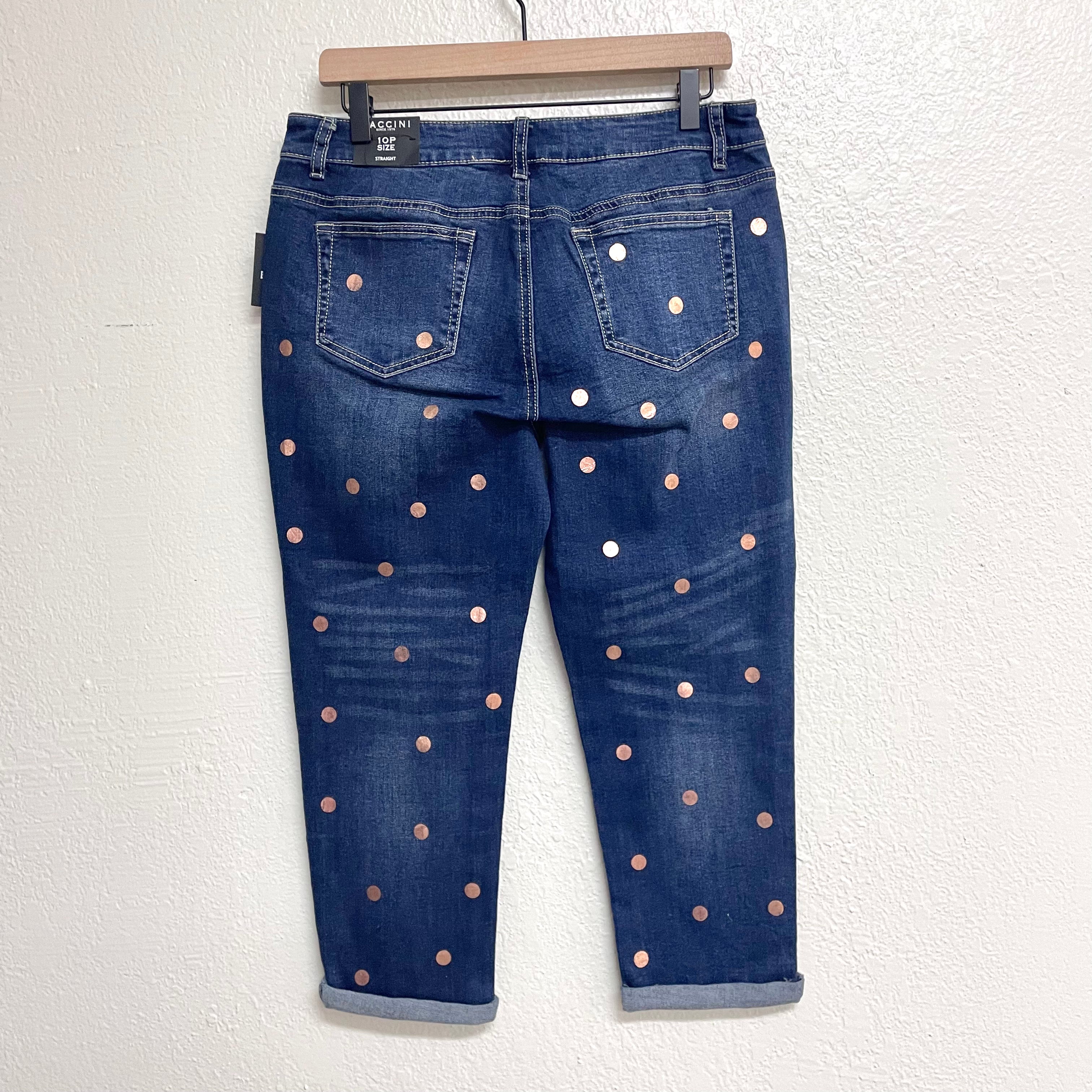 Polka Dot Crop Jeans