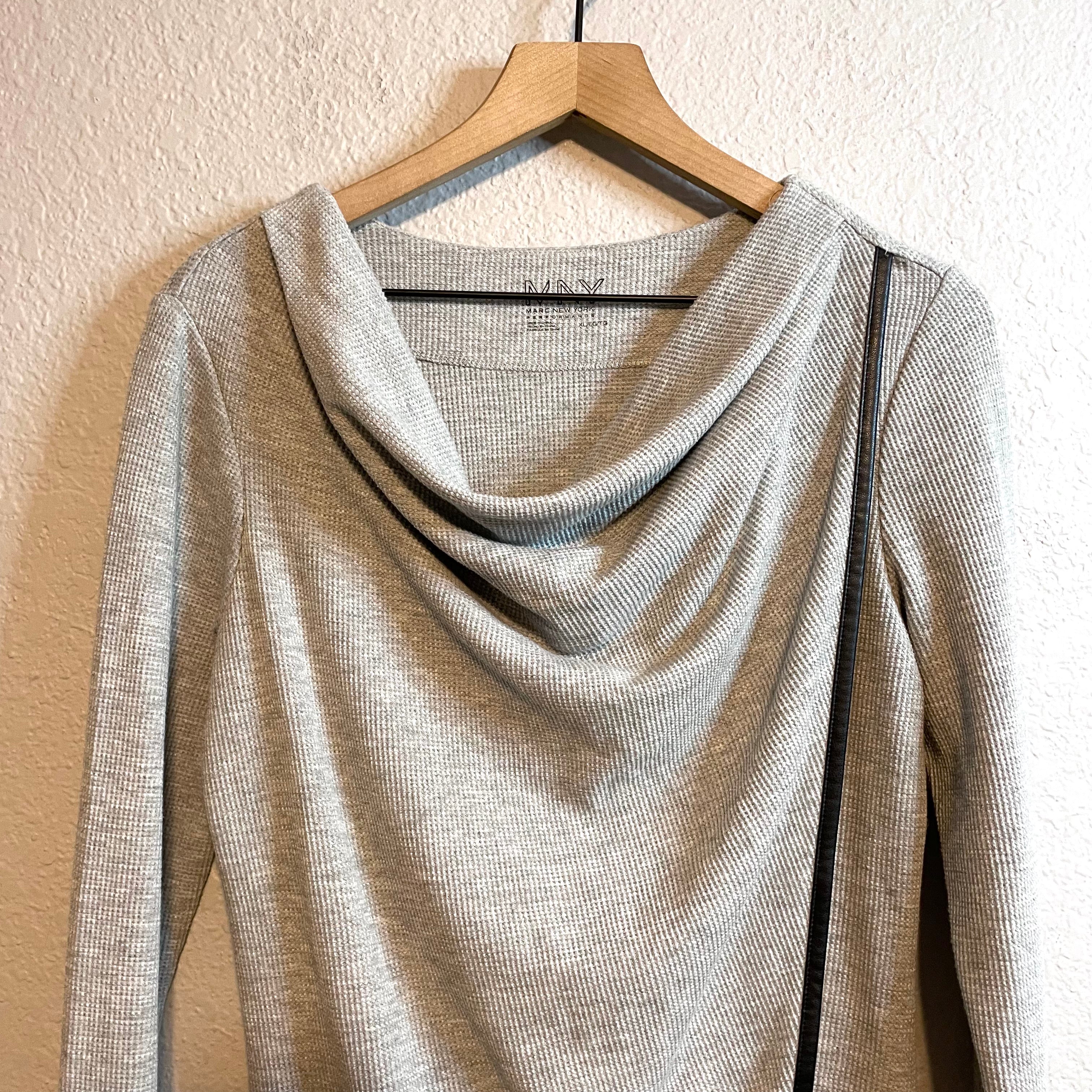 Draped Neck Thermal Top