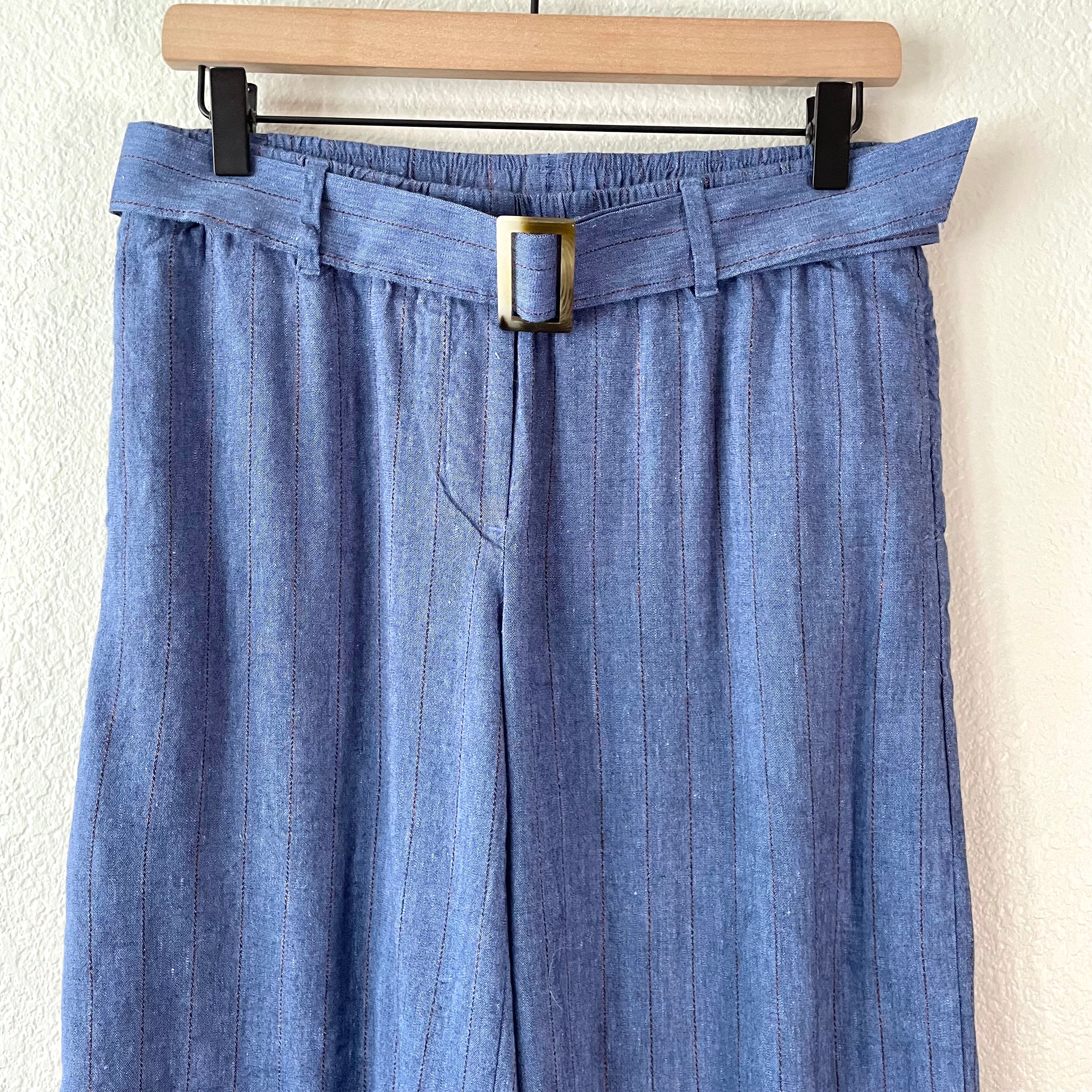 Linen Stretch Crop Pants