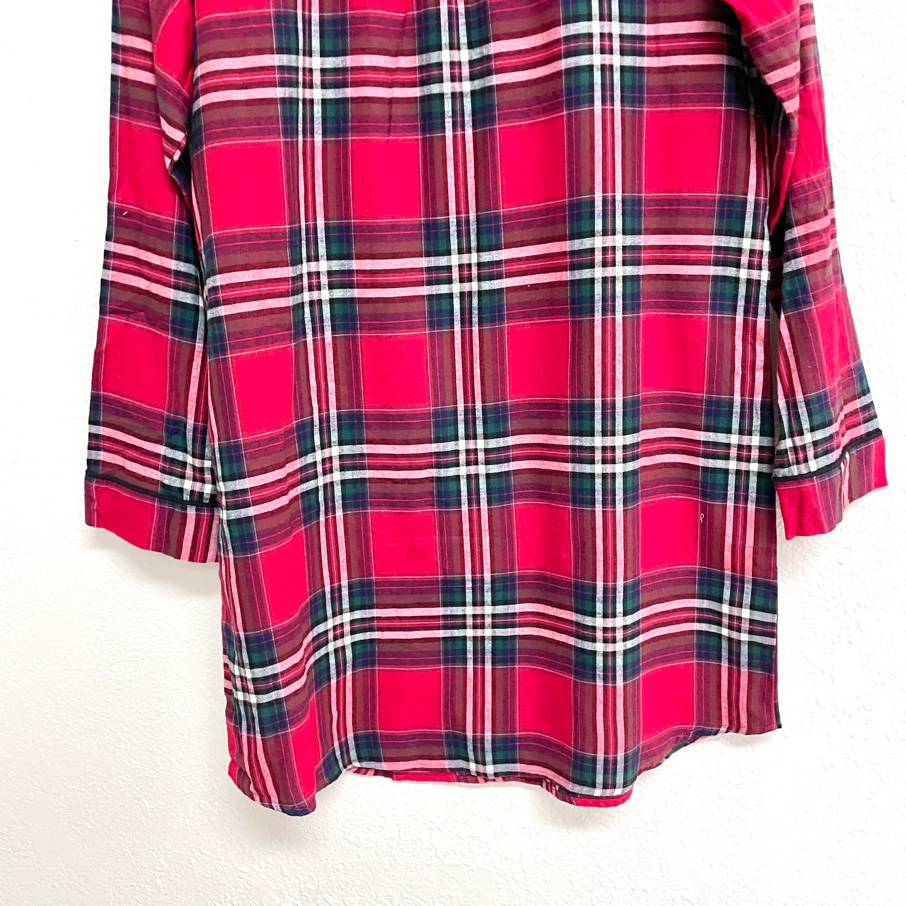 Flannel Plaid Sleep Dress