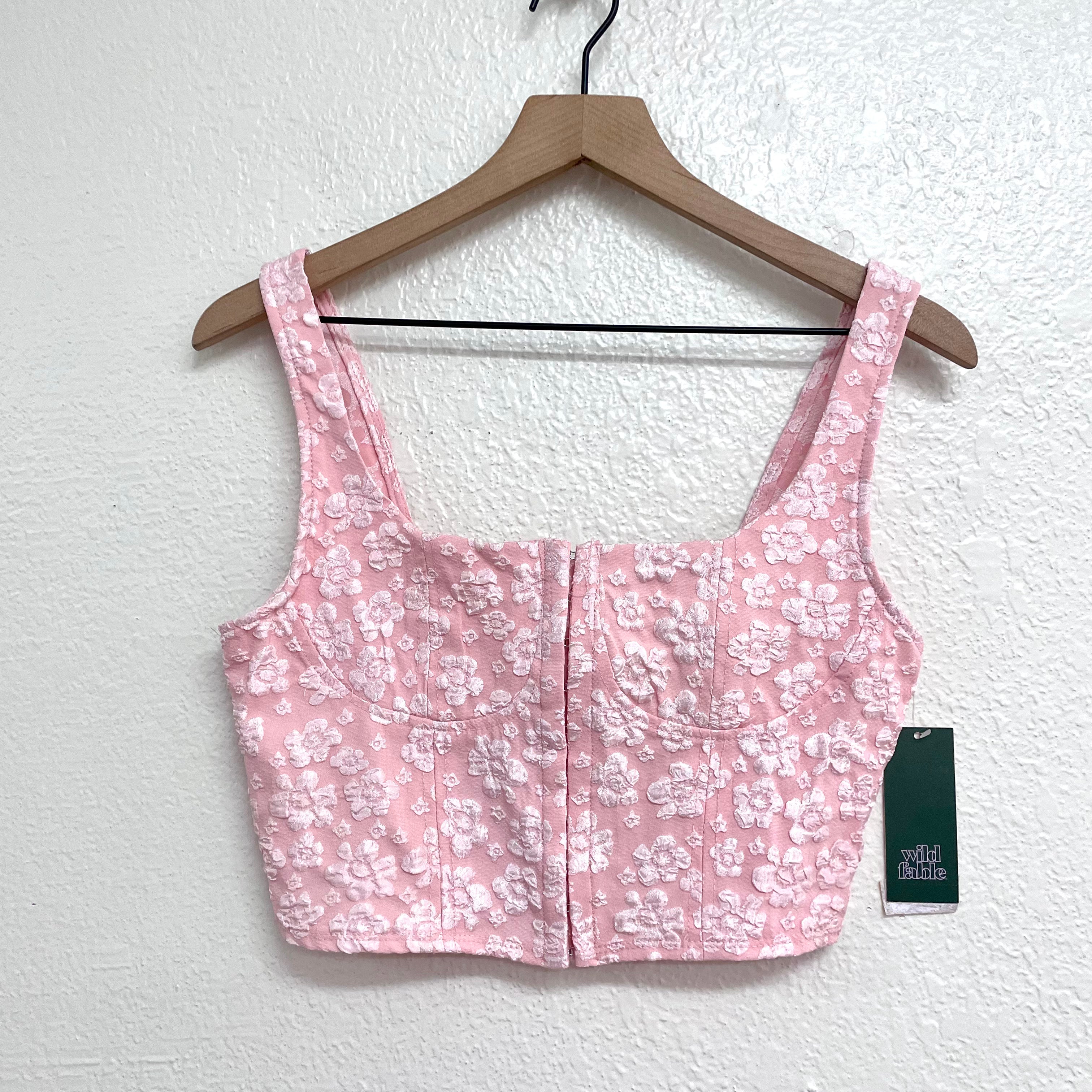 Floral Corset Crop Top