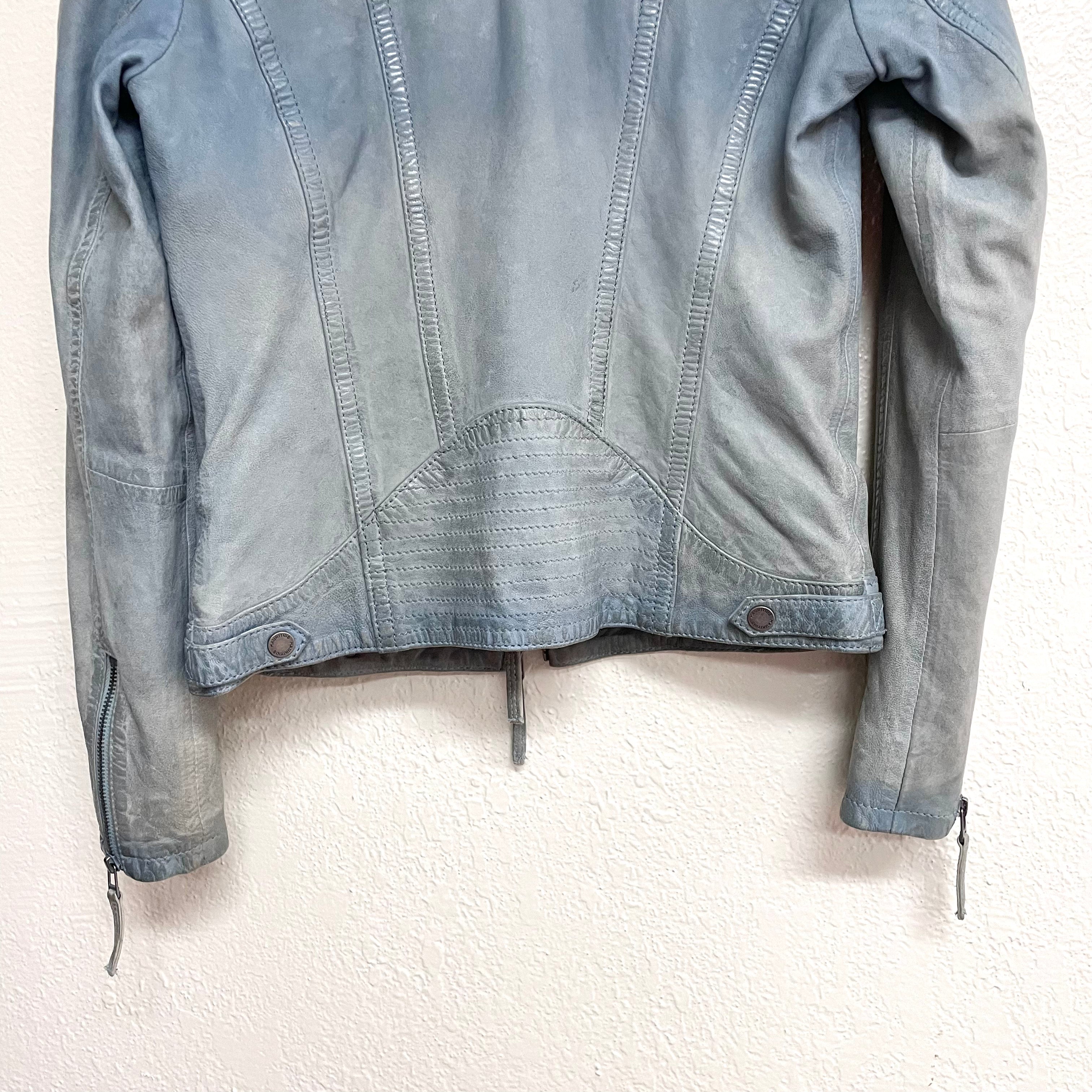 Hooded Leather Jacket