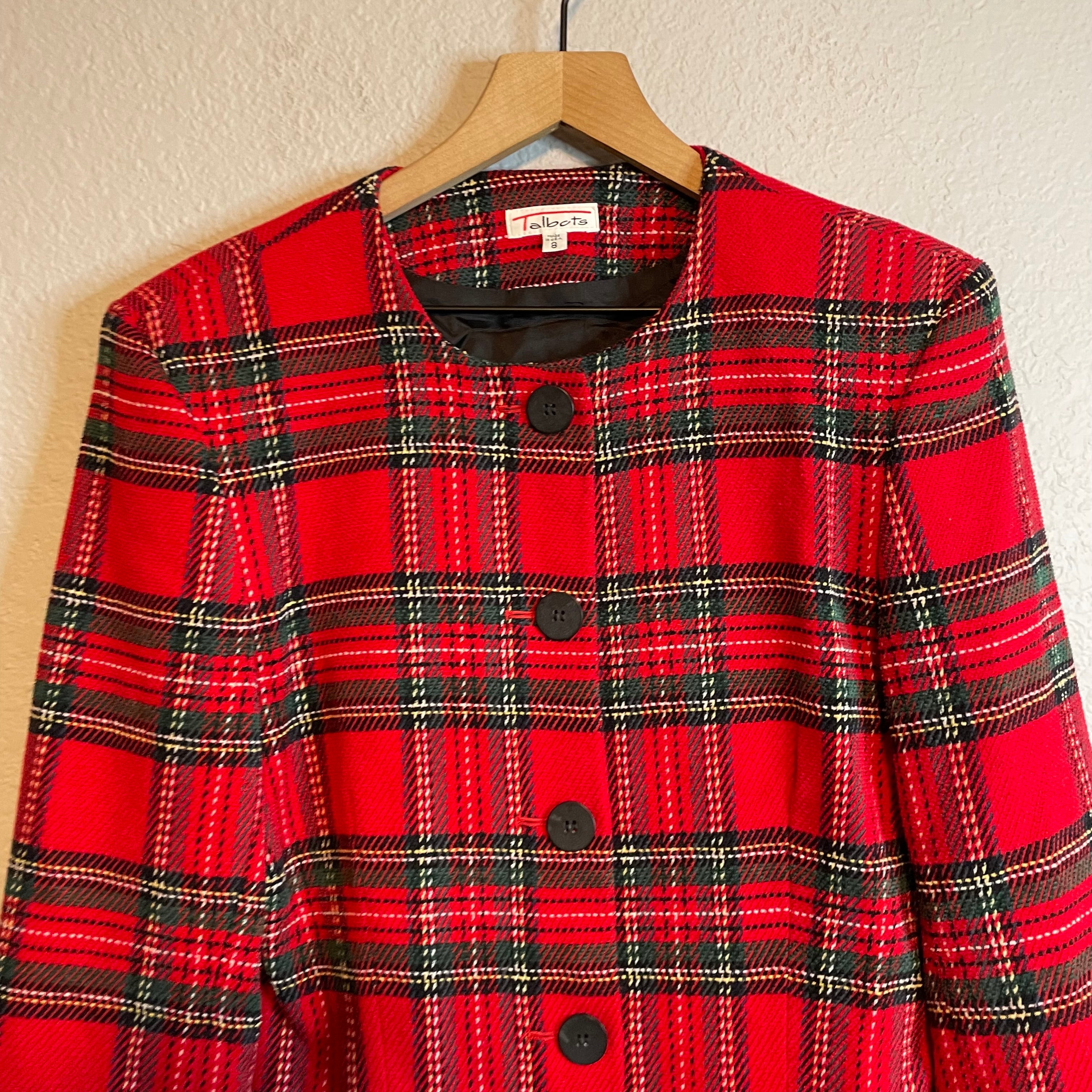 Plaid Holiday Blazer Jacket