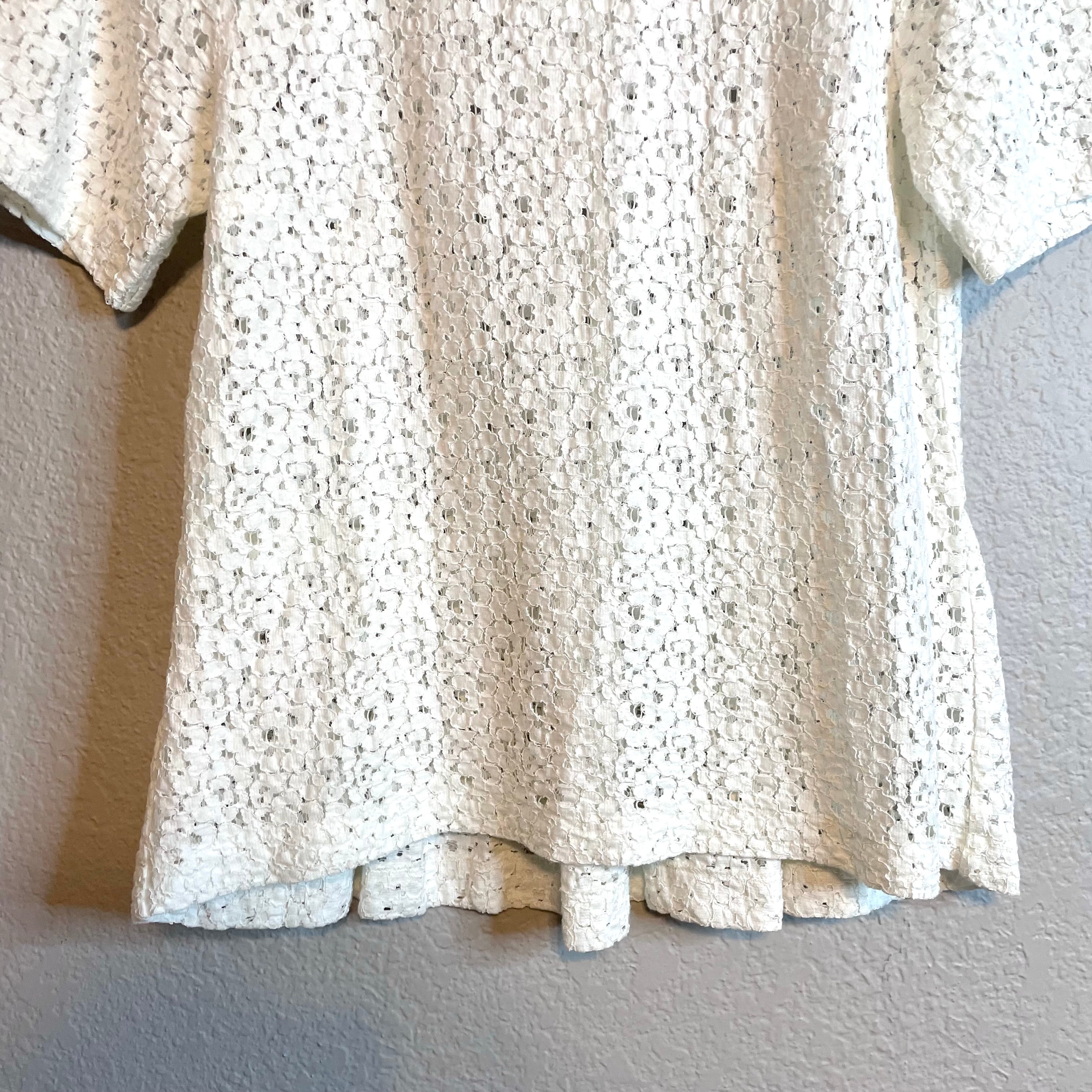 Lace Short Sleeve Top