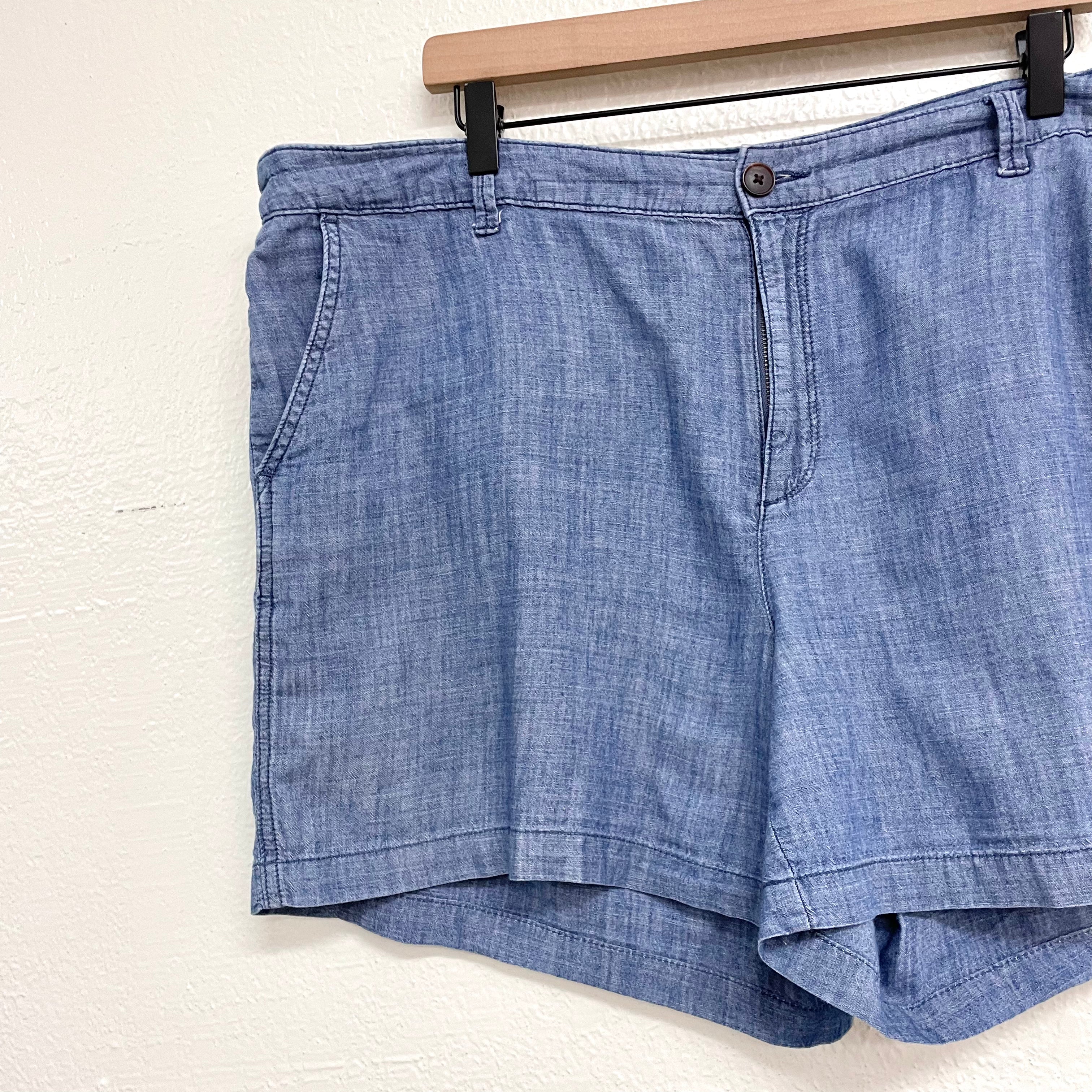 Chambray Shorts