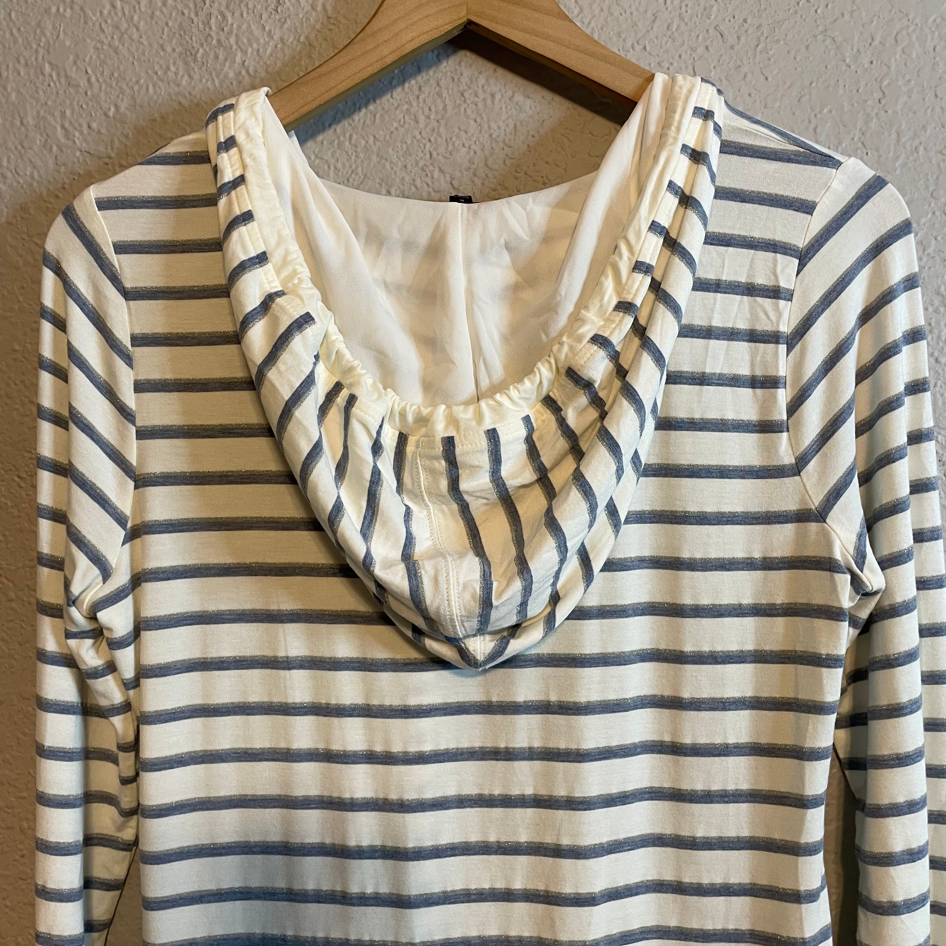 Hooded Striped Tunic