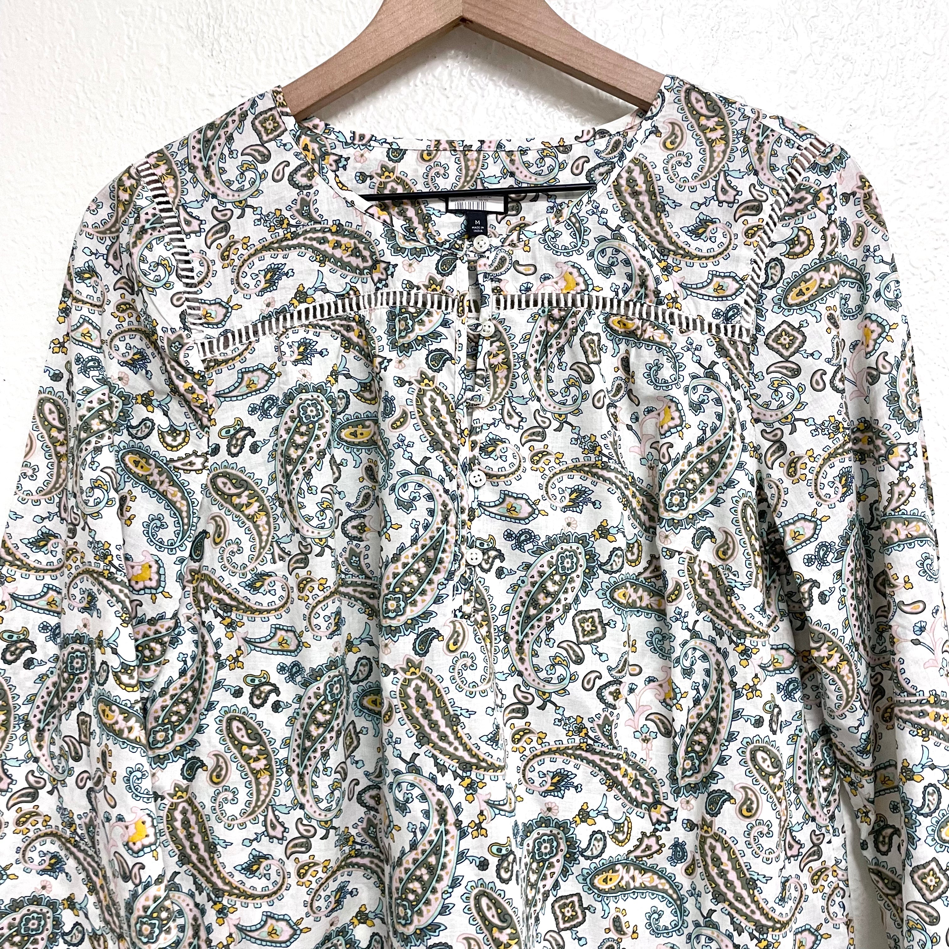 Paisley Long Sleeve Top