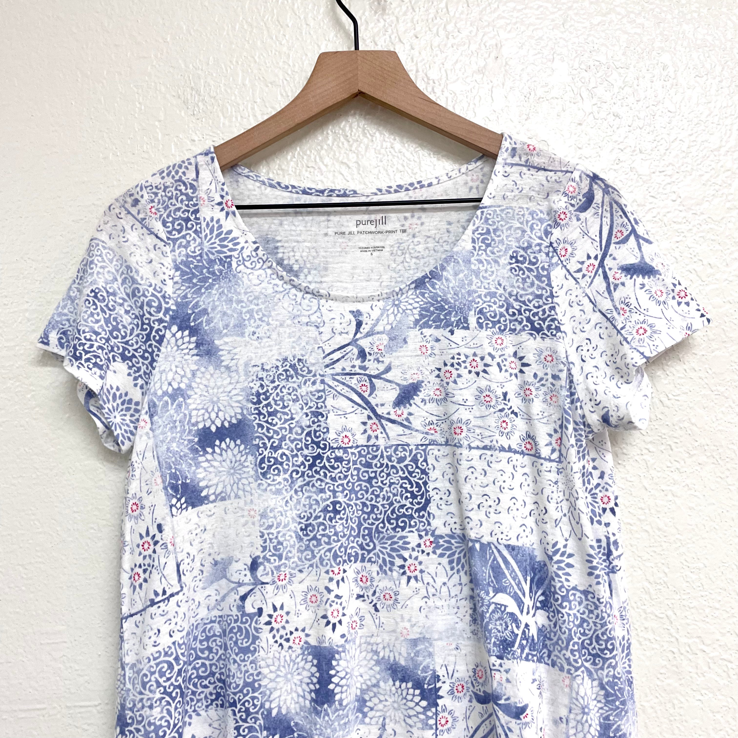 Floral Linen Blend Top